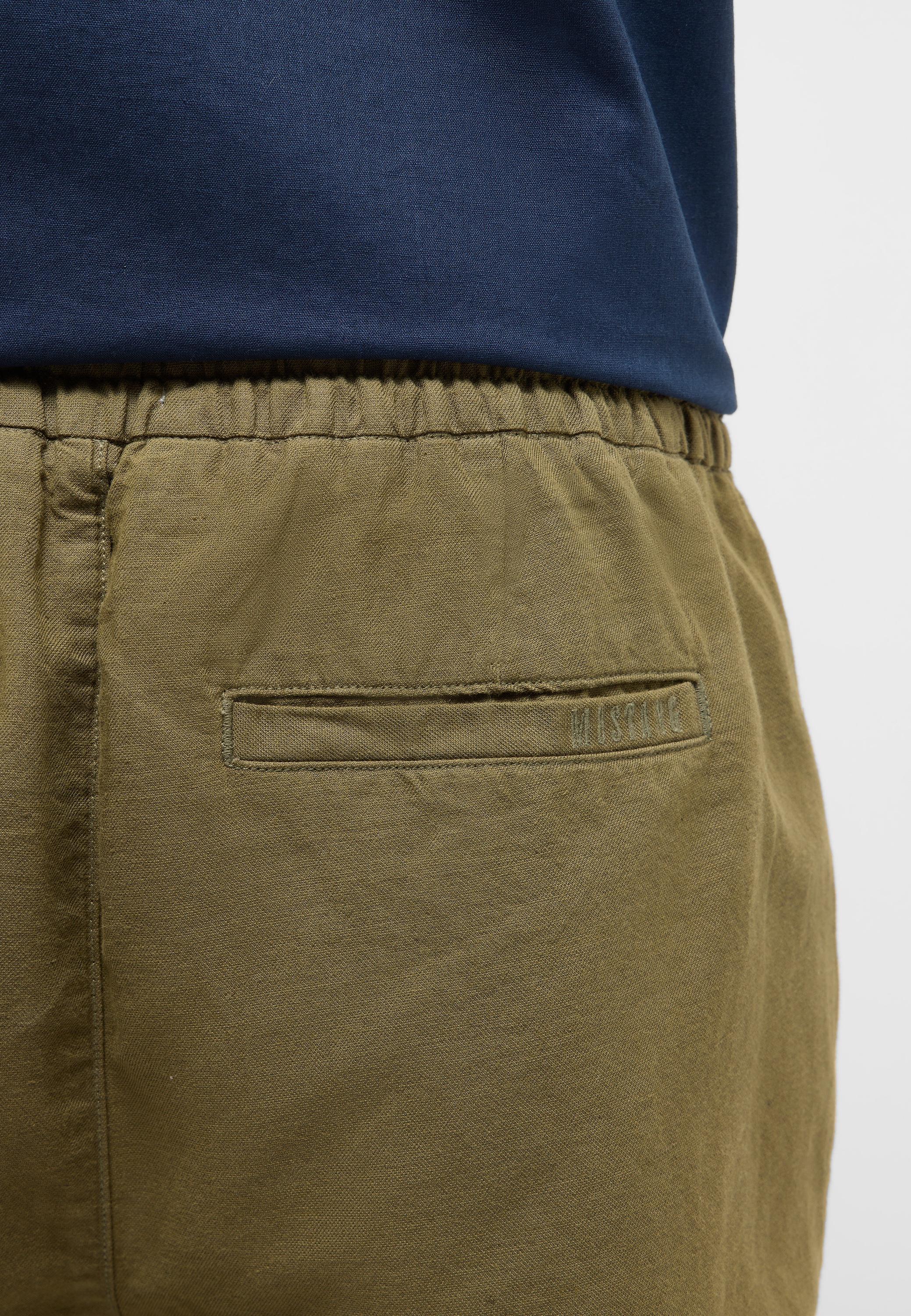 MUSTANG 5-Pocket-Hose »Herren Style Milano Linen Jogger«
