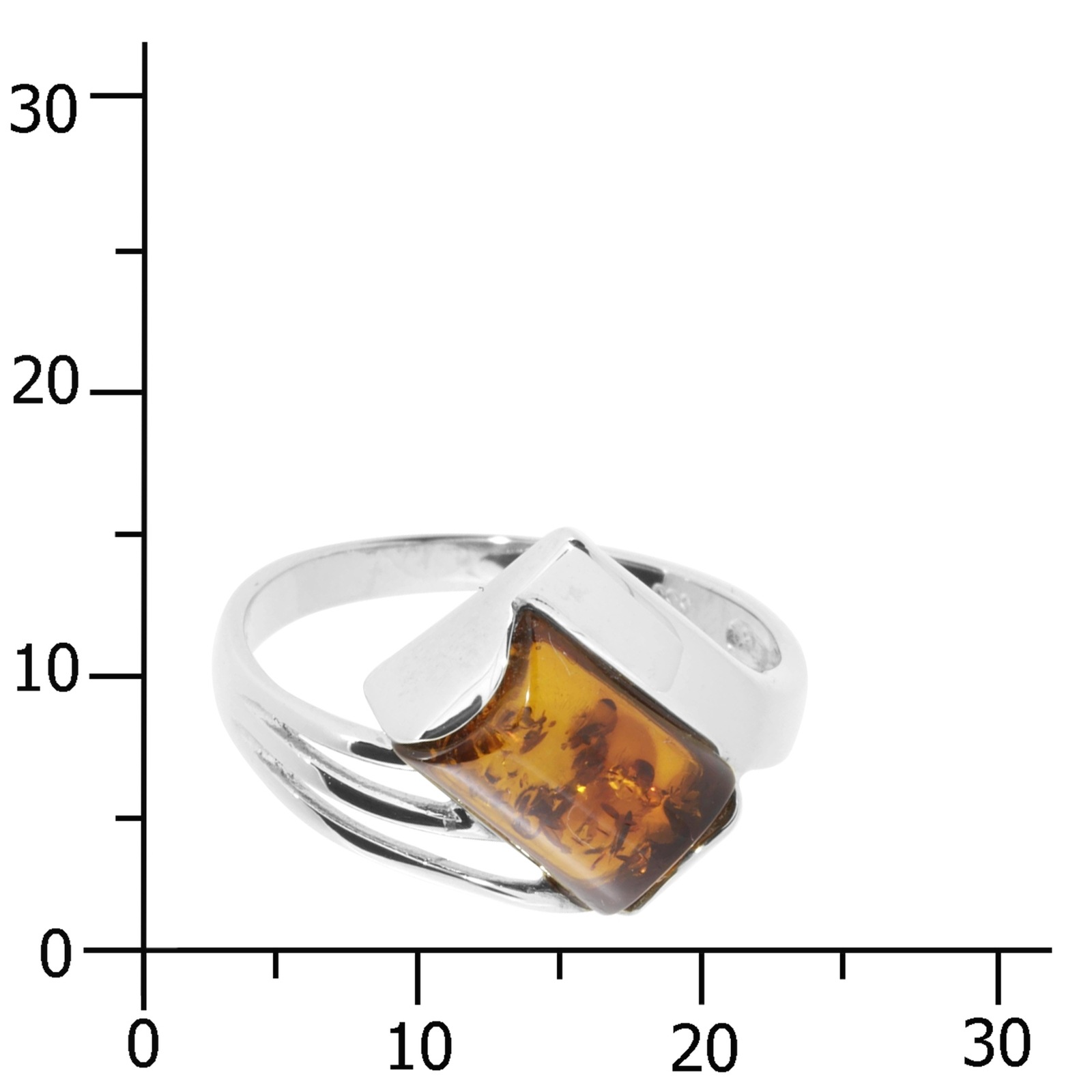 OSTSEE-SCHMUCK Fingerring »- Astrid - Silber 925/000 - Bernstein«