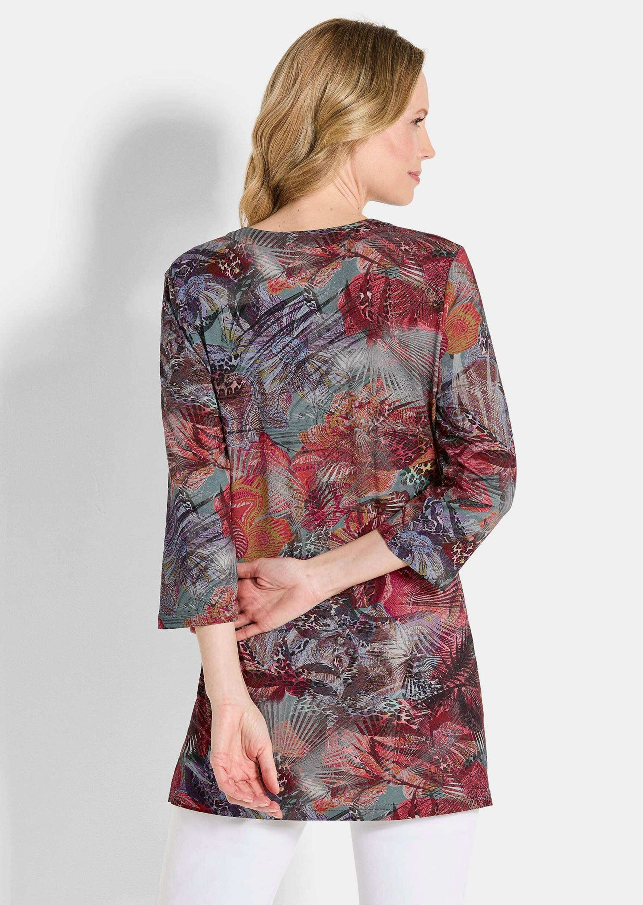 GOLDNER Tunika »Kurzgröße Tunika mit Knopfleiste aus Jersey«