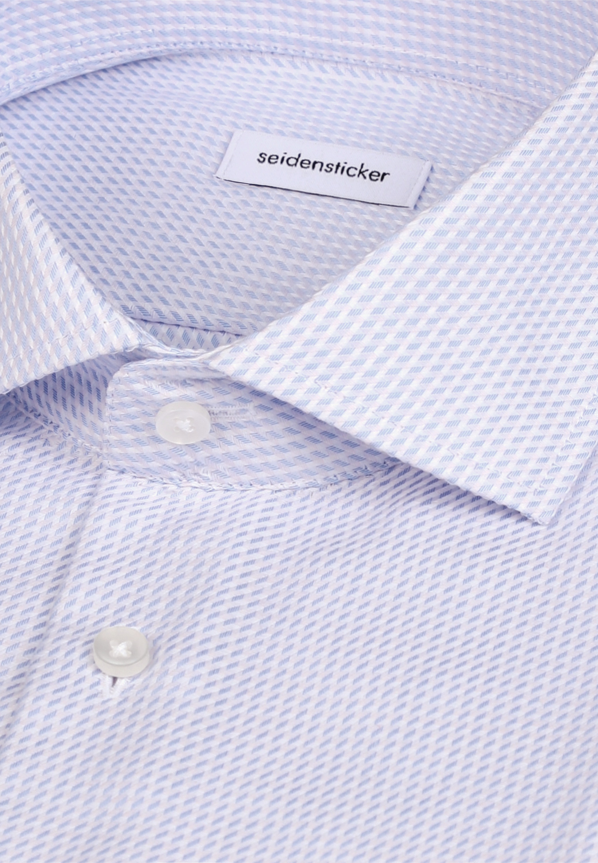 seidensticker Businesshemd »Schwarze Rose« Slim 1/1 Kentkragen Struktur