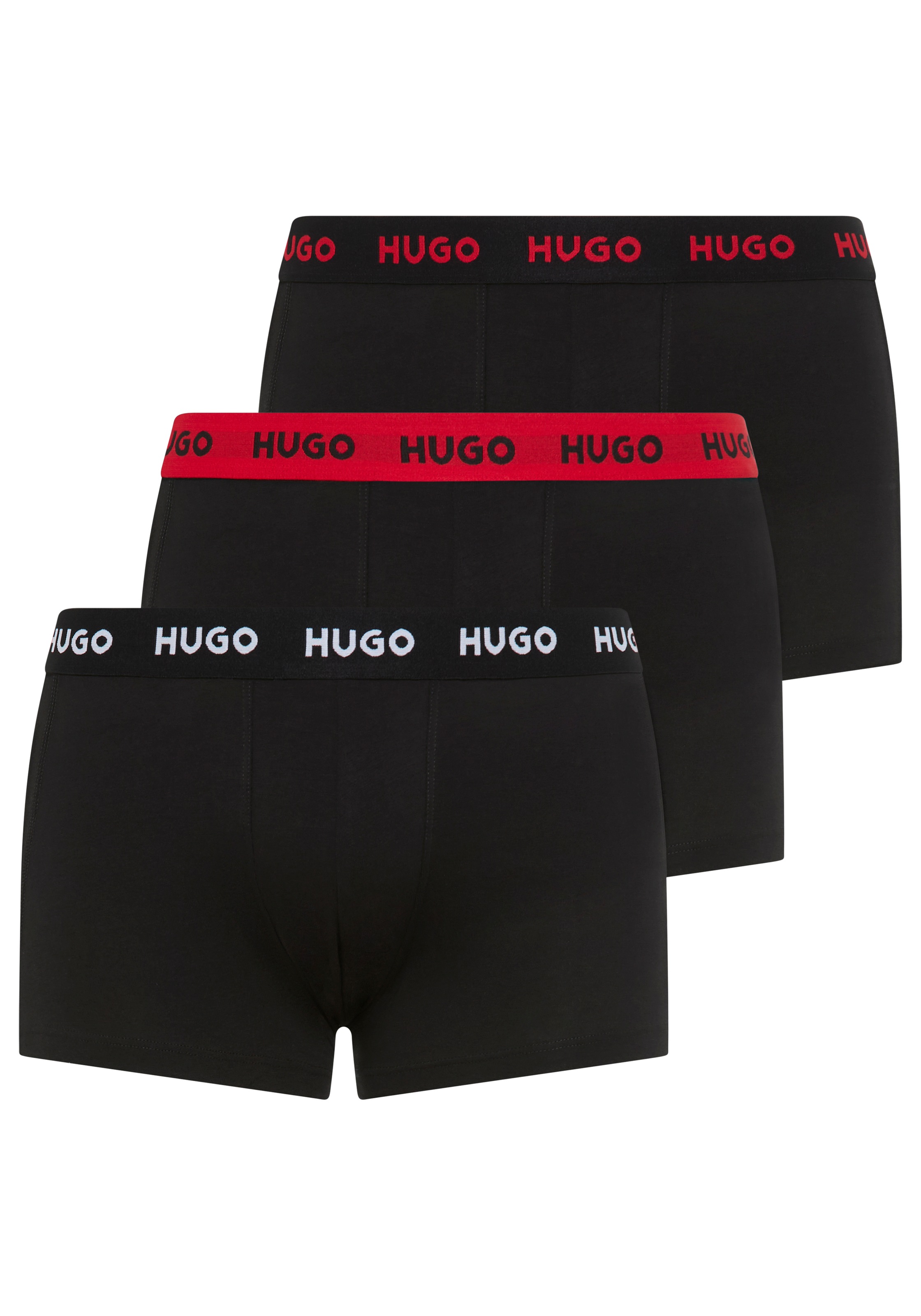 HUGO Underwear Trunk »TRUNK TRIPLET PACK« Packung, 3 Stk. mit Logoschriftzug auf dem Bund