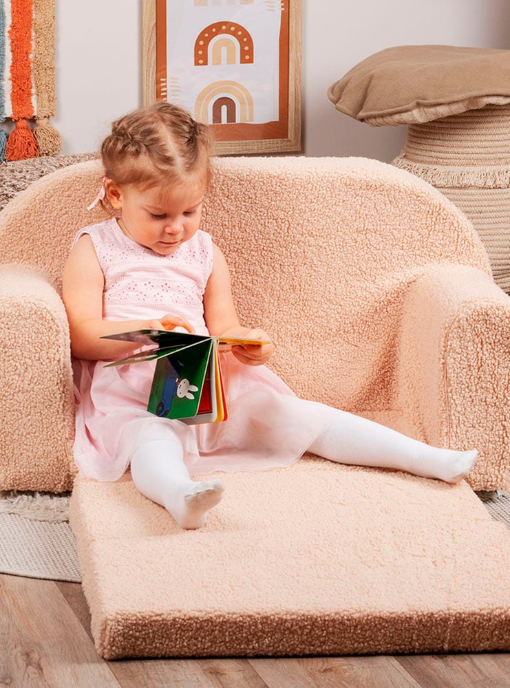 Knorrtoys® Sofa »Soft, plush beige« für Kinder; Made in Europe
