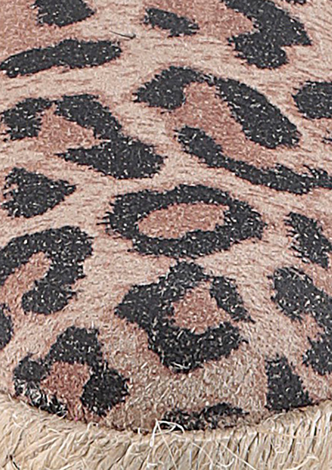 VERBENAS Slingsandale »Kiara Leopardo Grande«, Sommerschuh, Sling, Schlupfschuh, Urlaubschuh mit Juterahmen