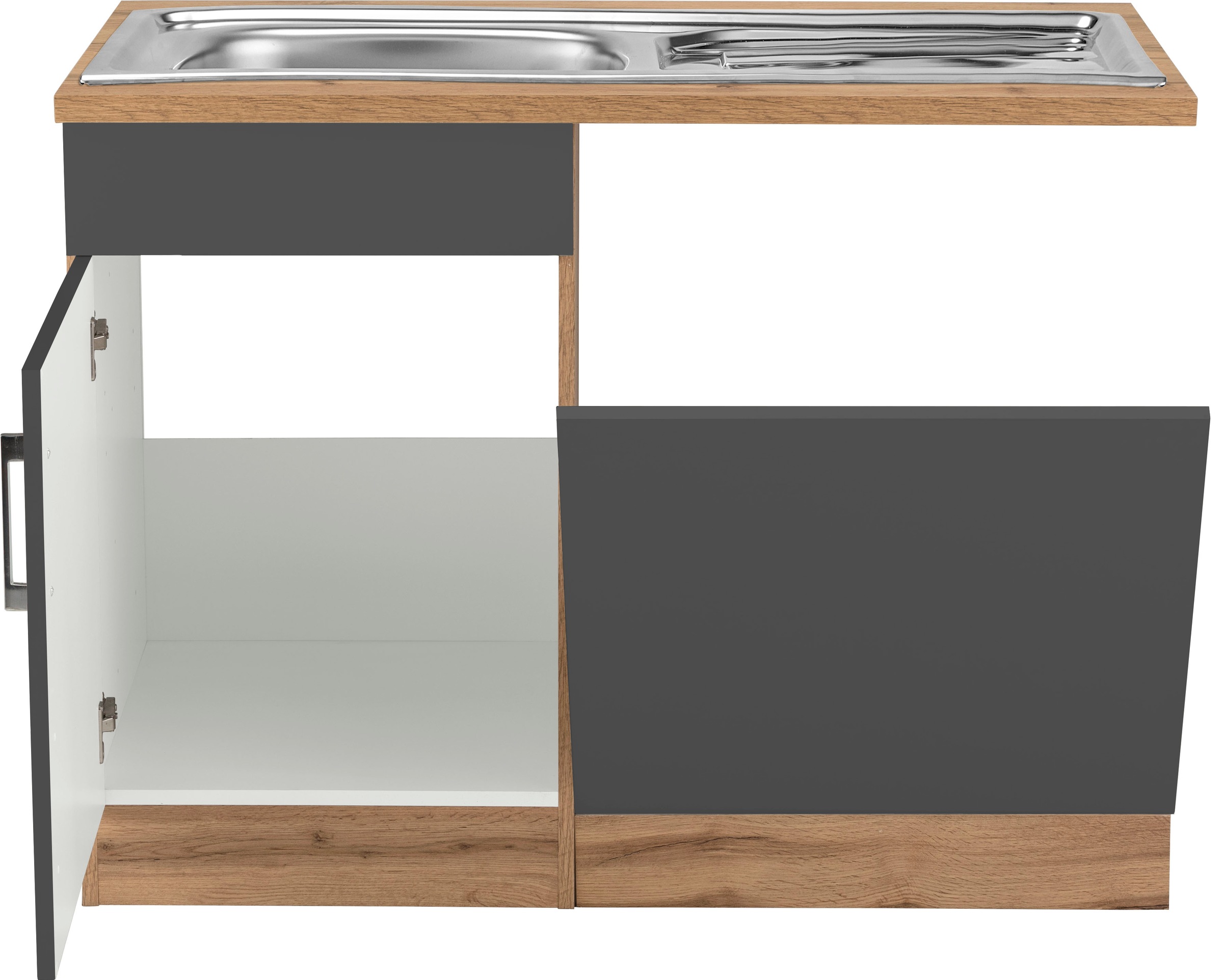 HELD MÖBEL Spülenschrank »Colmar«, 110 cm, Front und Sockelblende für teilintegrierten  Geschirrspüler im OTTO Online Shop