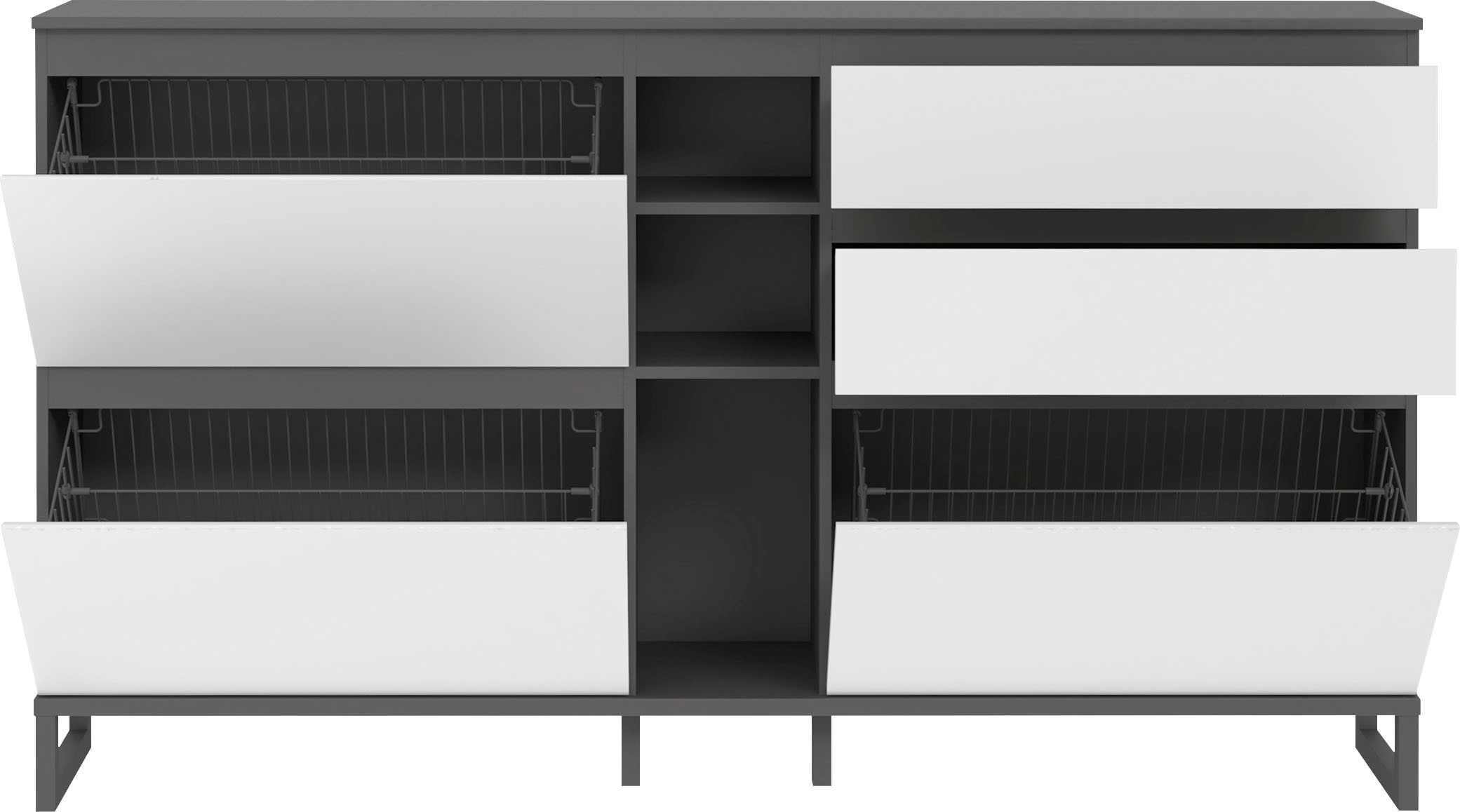 FORTE Schuhschrank »Quayle« Schuhkipper, Breite 174,8cm