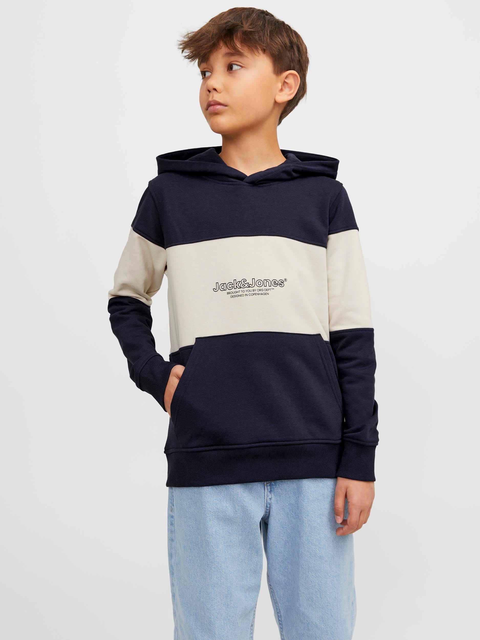 Jack & Jones Junior Hoodie »JORLAKEWOOD BLOCK SWEAT H«