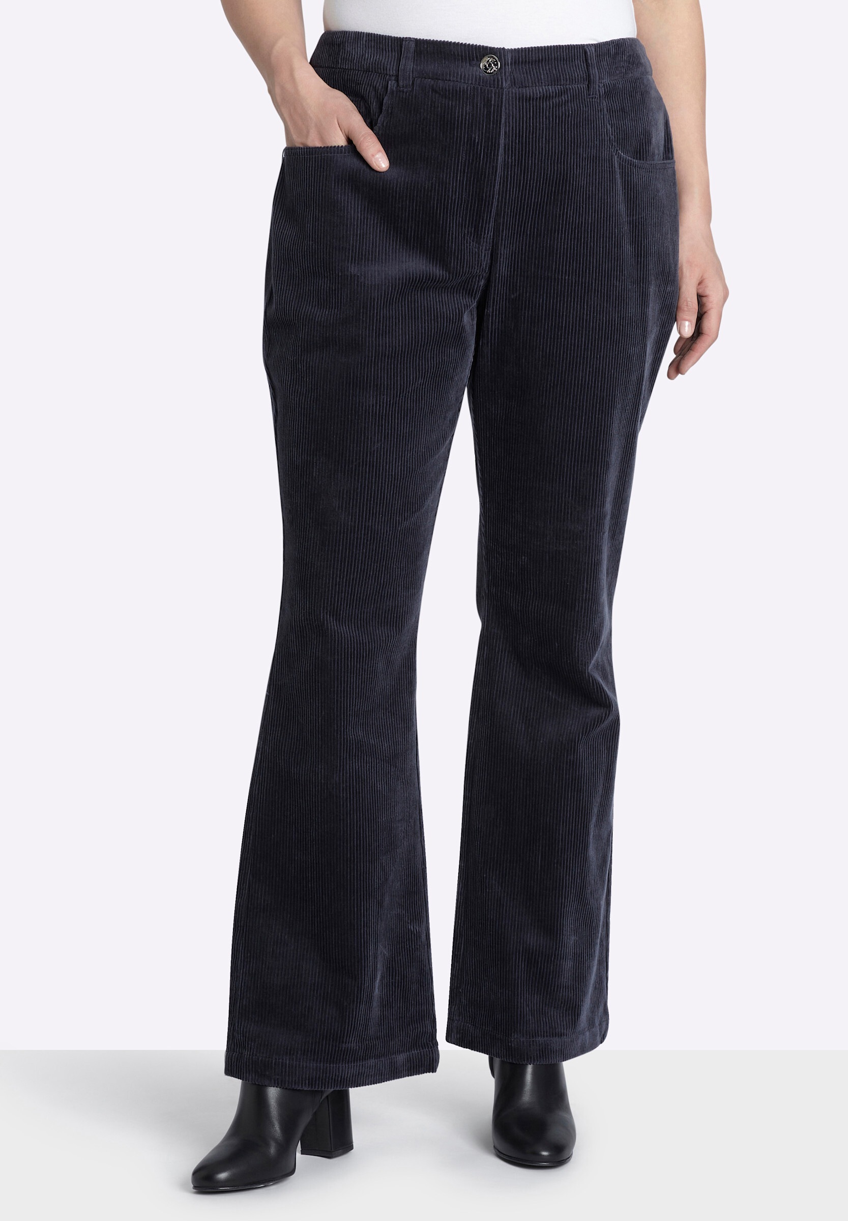 Sheego Bootcut-Jeans »Cord-Hose Cordhose in Bootcut-Form«