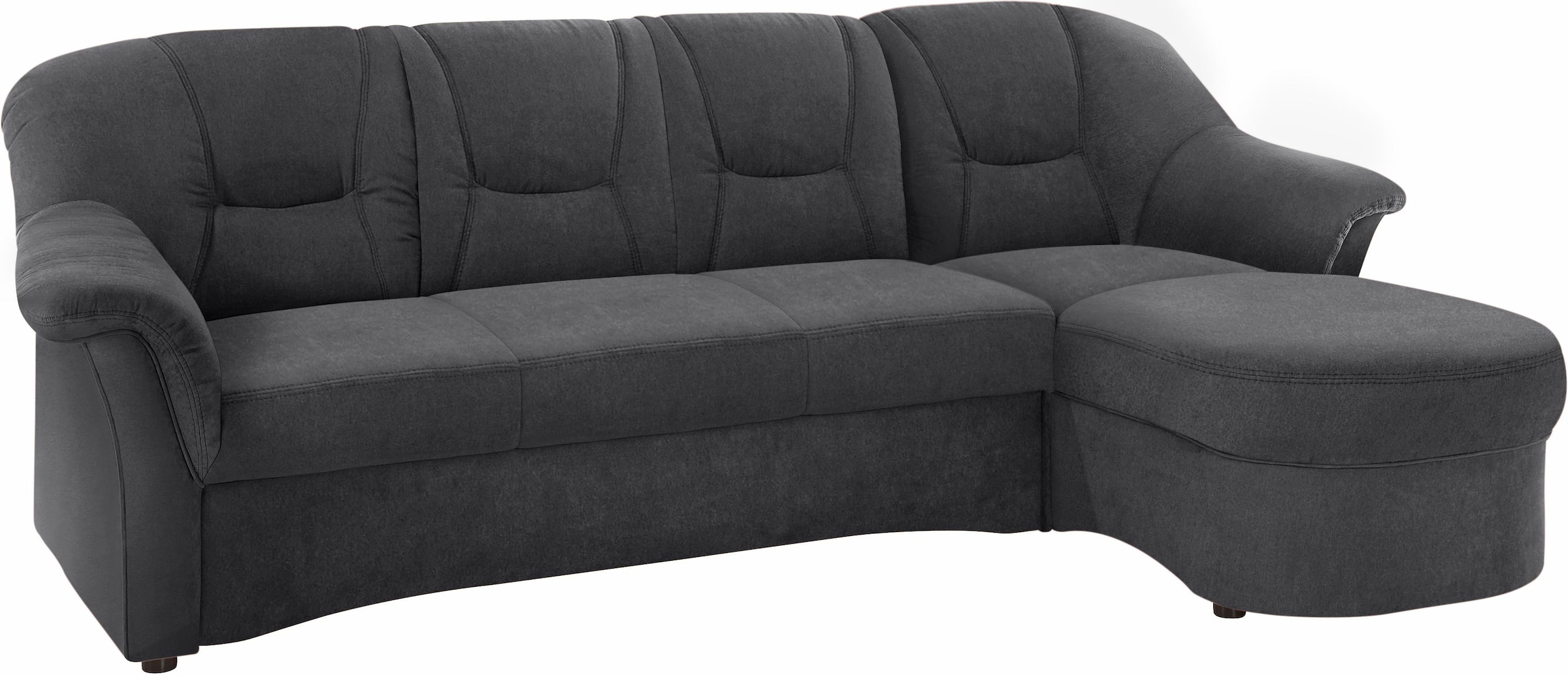 DOMO collection Ecksofa »SARAFINA 232x146 cm, auch mit Federkern für noch mehr Sitzkomfort!« whlw. mit Bettfunktion, L-Form