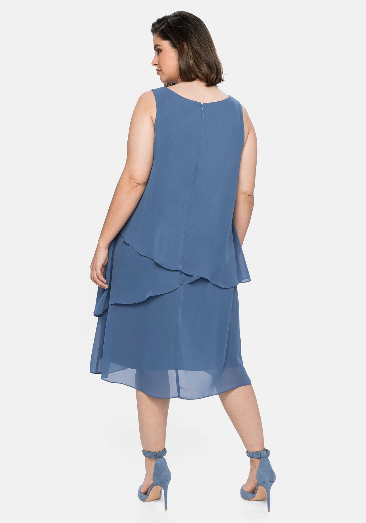 Sheego Cocktailkleid »Cocktailkleid im Lagenlook«, im Lagenlook