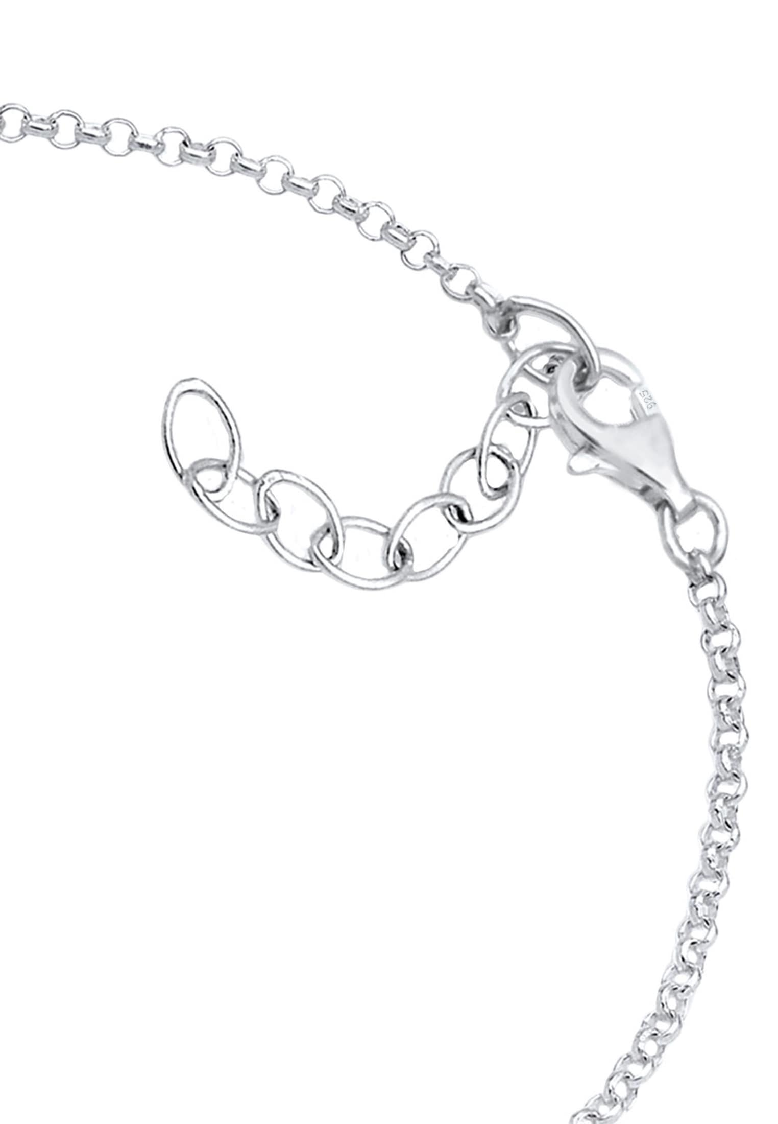 Elli Armkette »Armband Schneeflocke Elch Rentier Winter Trend 925 Silber«