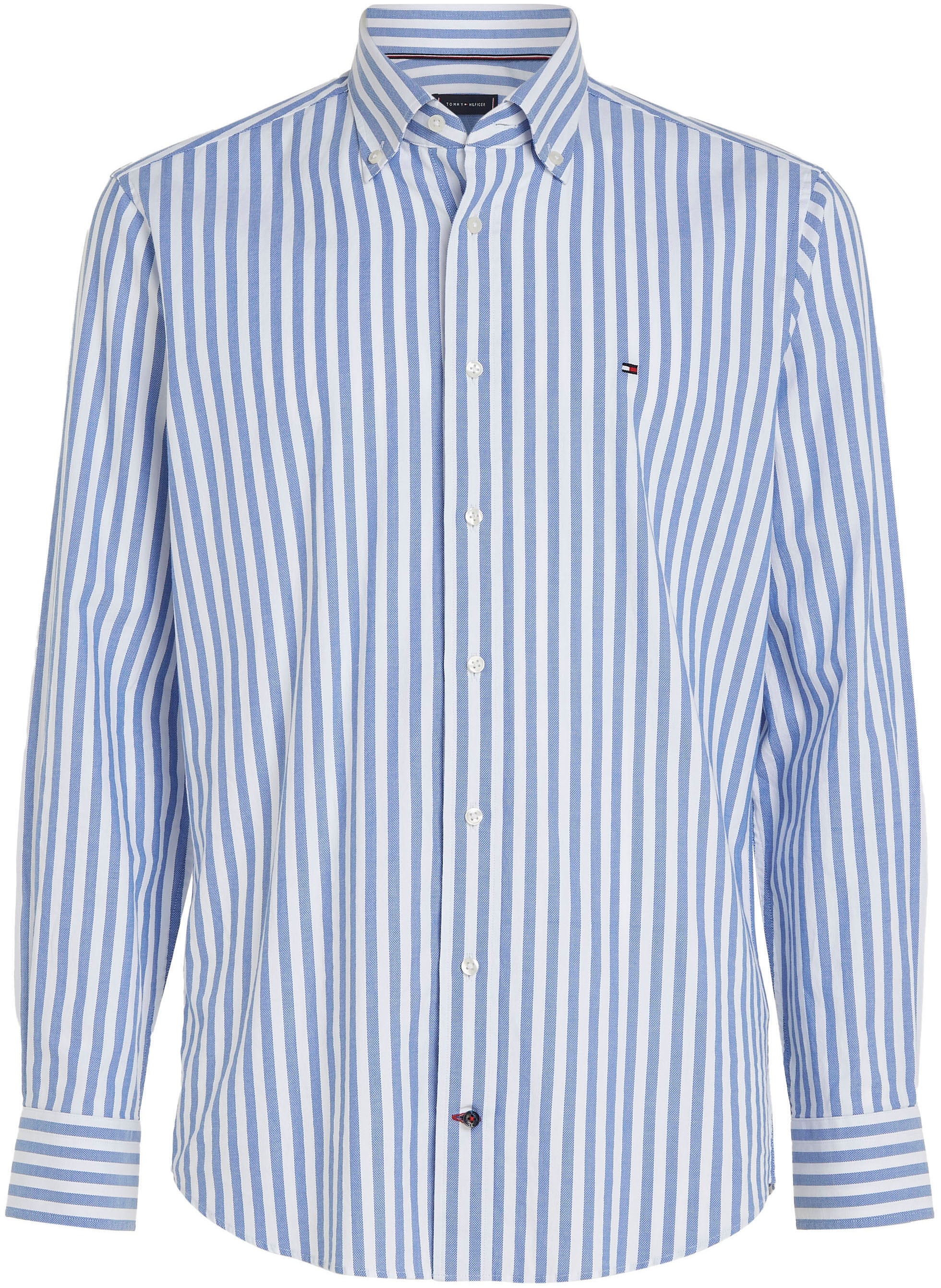 Tommy Hilfiger TAILORED Langarmhemd »CL-W ROYAL OXF STRIPE RF SHIRT«, mit Button-down-Kragen