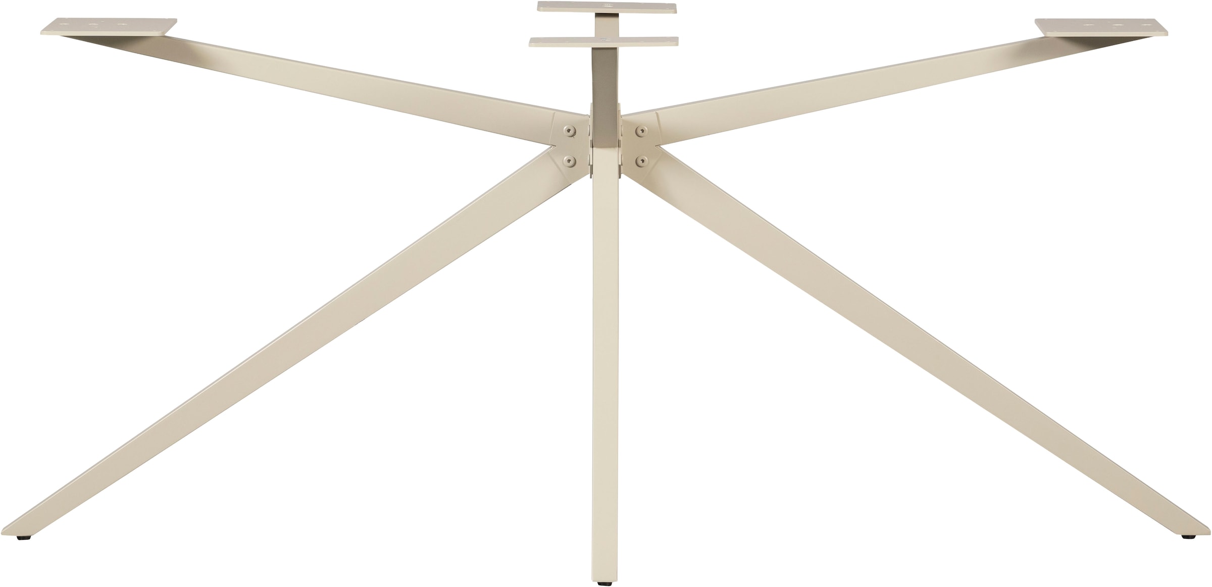 WOOOD Tischbein »Tablo Holland XL Metall mit Pulverbeschichtung B 170 x T 80 x H 72 cm« Kreuzgestell Ø 3,5 cm, Tragkraft 160 kg, einfach zu montieren