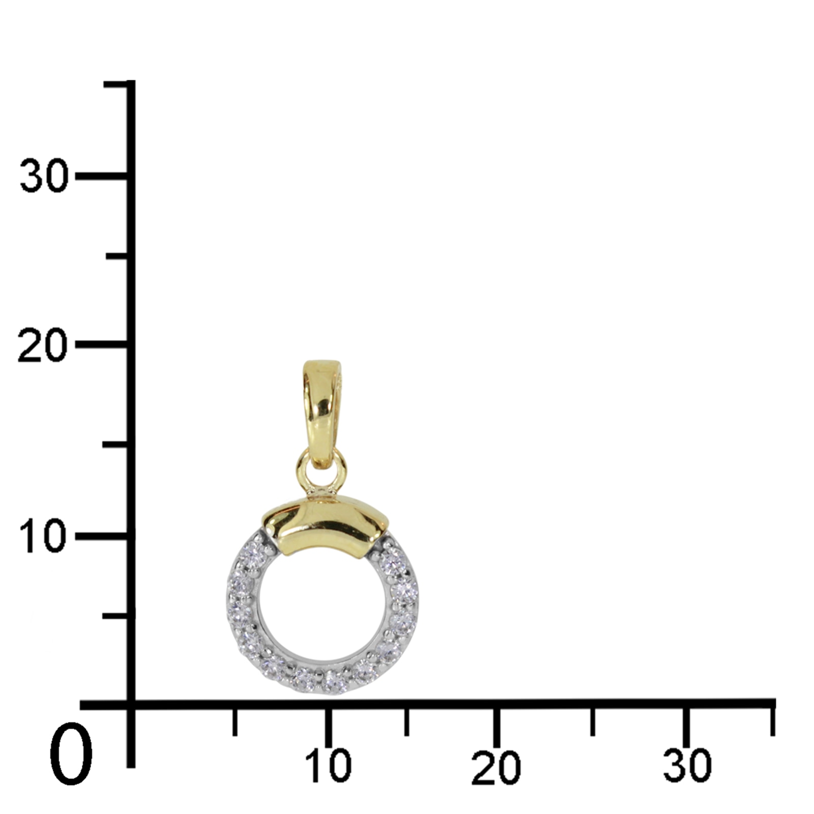 OSTSEE-SCHMUCK Kettenanhänger »- Meva - Gold 333/000 - Zirkonia«