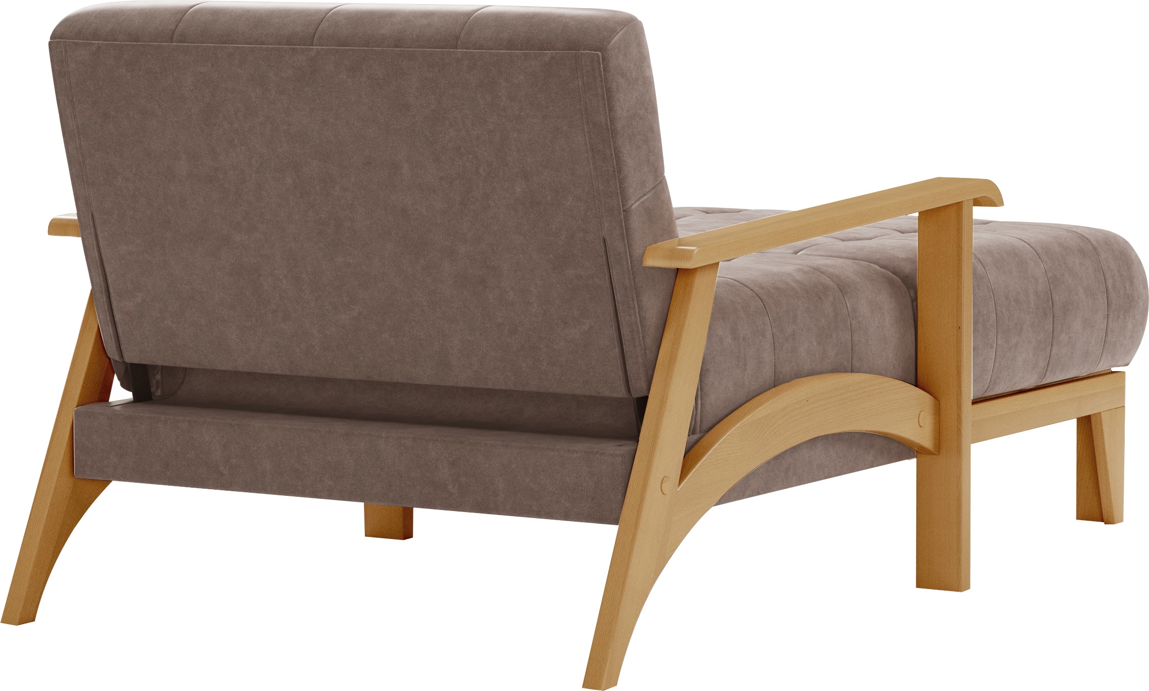 sit&more Recamiere »Billund«, Armlehnen aus eichefarbigem Buchenholz, verschiedene Bezüge und Farben