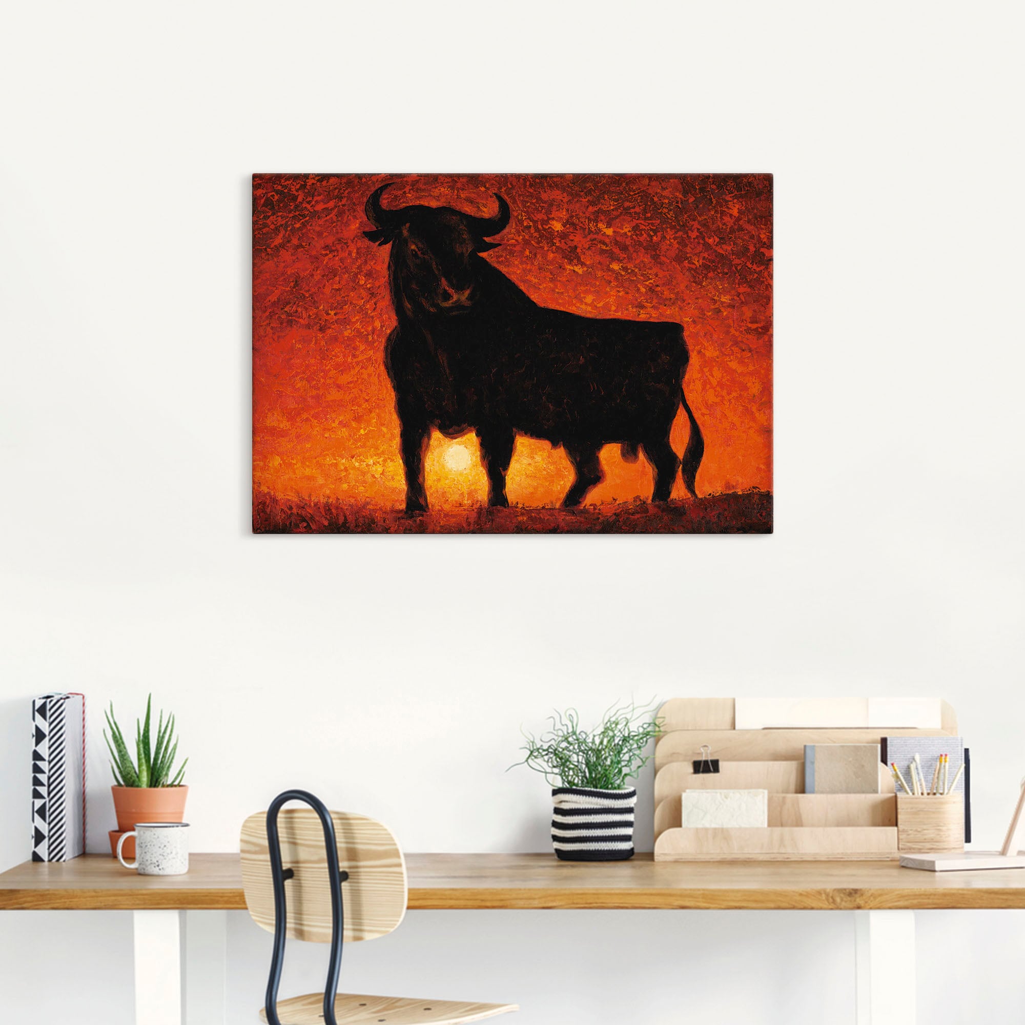 Artland Wandbild oder OTTO St.), Wandaufkleber Alubild, bei Poster Stier«, versch. Leinwandbild, Größen als (1 in Wildtiere, »Andalusischer