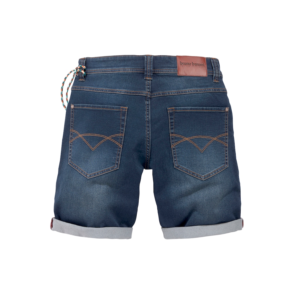 Bruno Banani Jeansshorts, (Set, 2 tlg., mit Band)