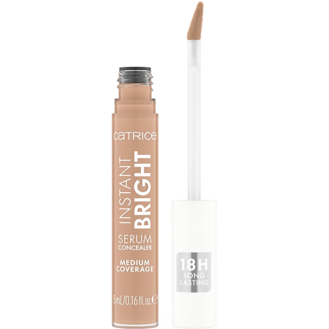 Catrice »Instant Bright Serum Concealer« Langhaltend, mittlere Deckkraft, leichte Textur, spendet Feuchtigkeit.