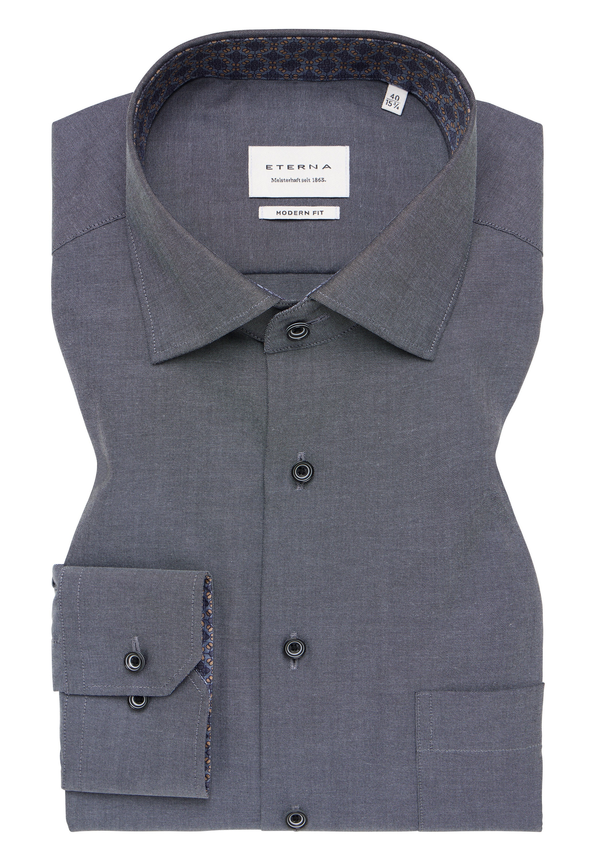 Eterna Langarmhemd »MODERN FIT«, NON IRON (bügelfrei)