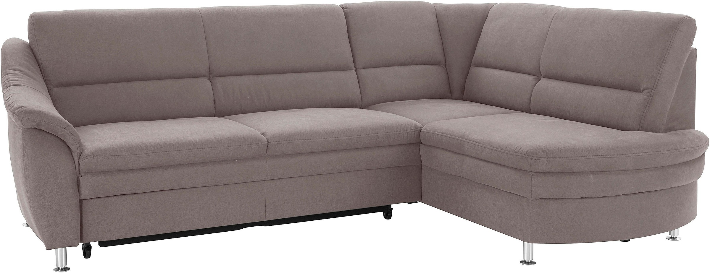 sit&more Ecksofa »Cardoso L-Form« mit Federkern, wahlweise mit Schlaffunktion und Schubkasten