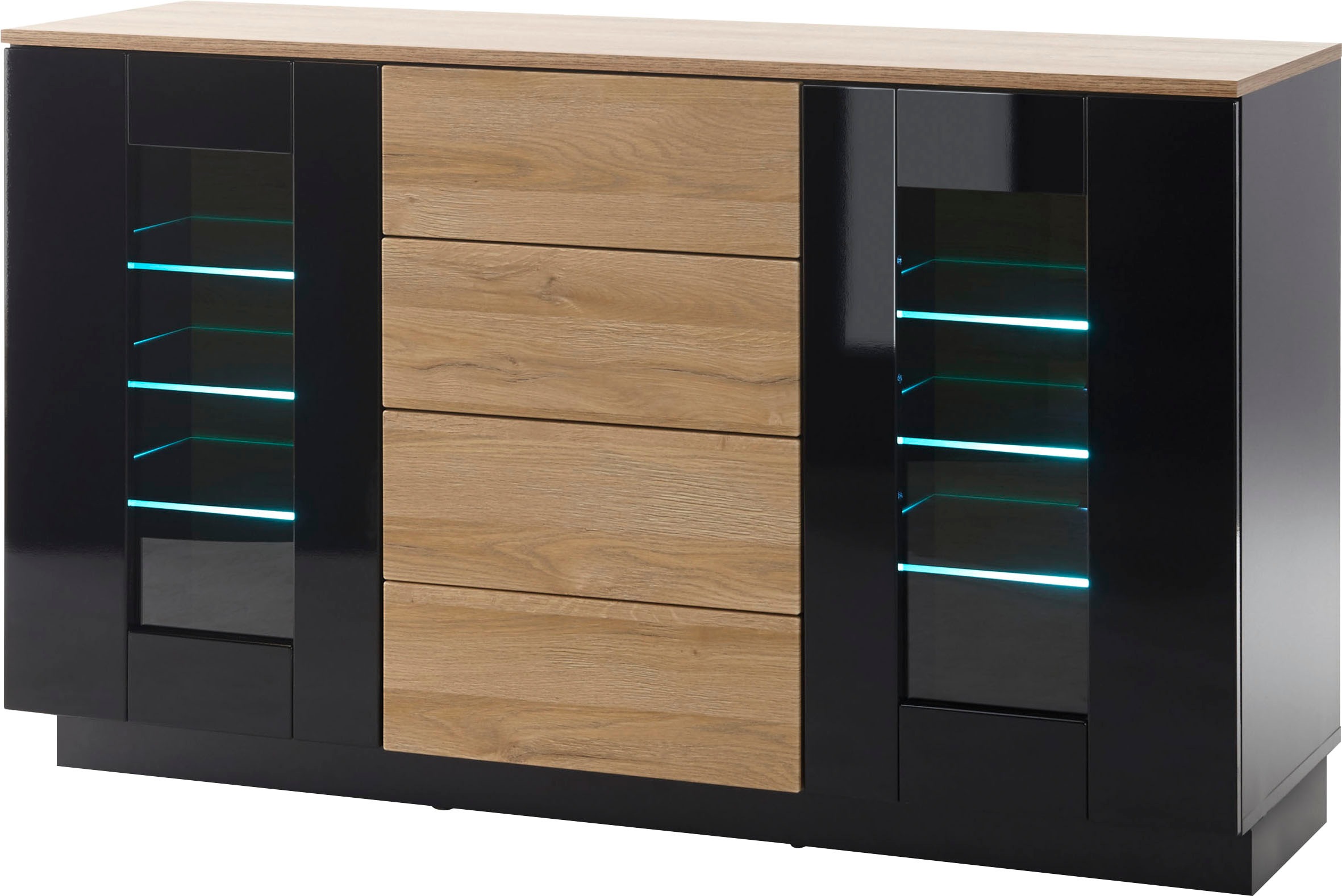 Places of Style Sideboard »Cayman«, Breite ca. 136 cm ohne Beleuchtung