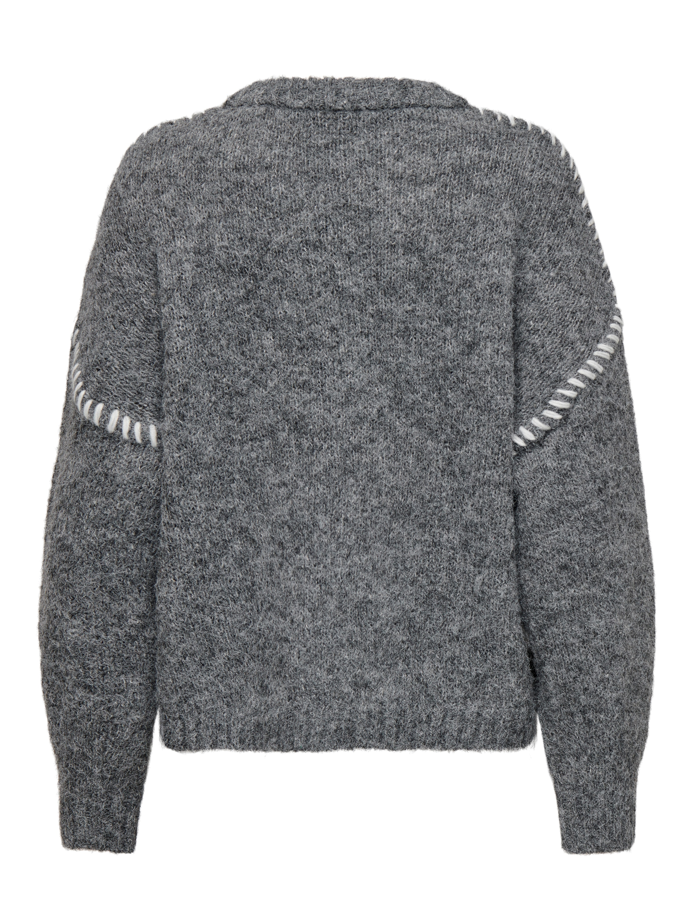 JDY Rundhalspullover »JDYZOEY LIFE L/S ON STITCH PULL KNT NOOS« mit dekorativen Ziernähten