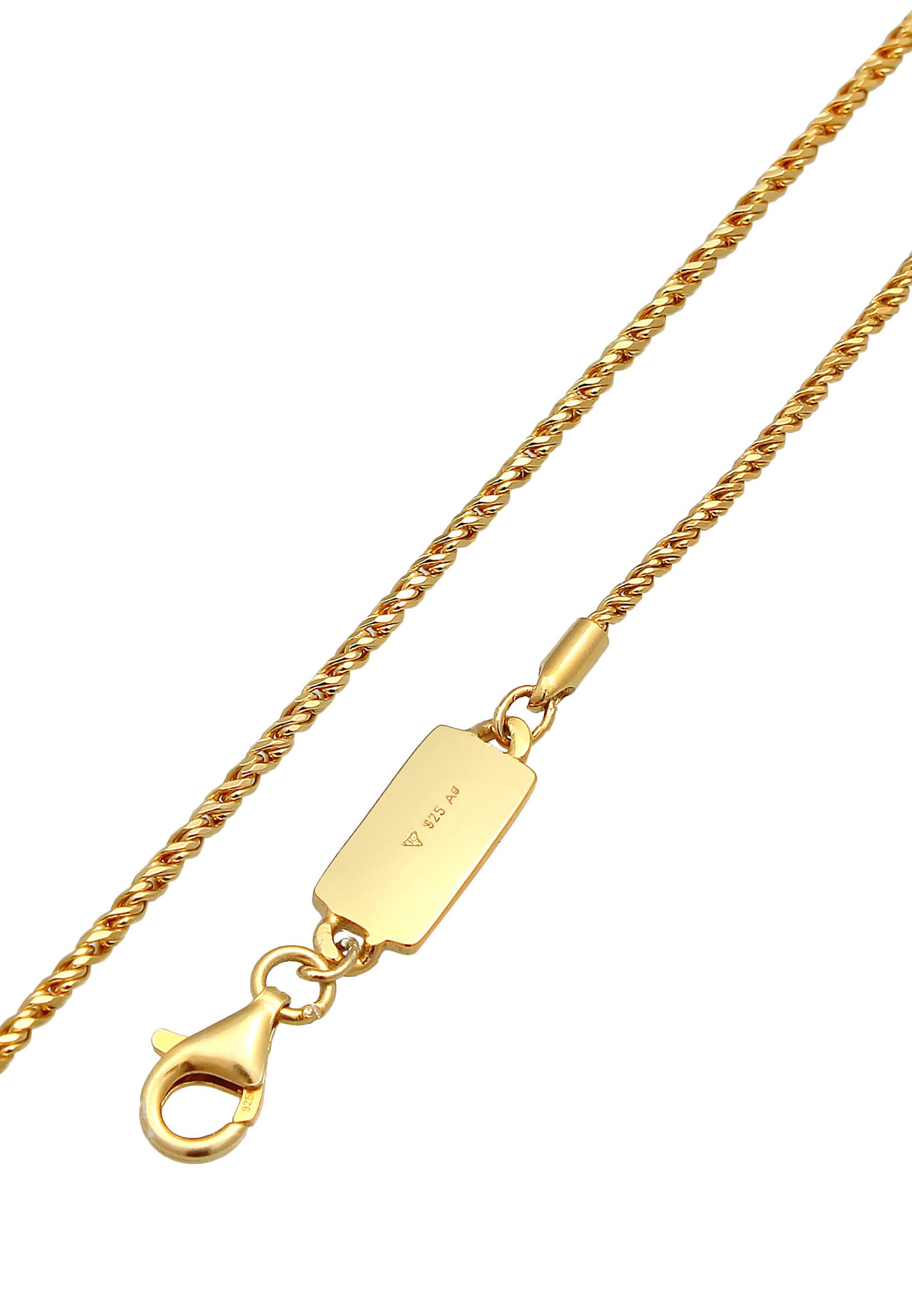 Kuzzoi Ketten und Armband Set »Schmuckset Kette Armband Kordel Basic 925 Silber«