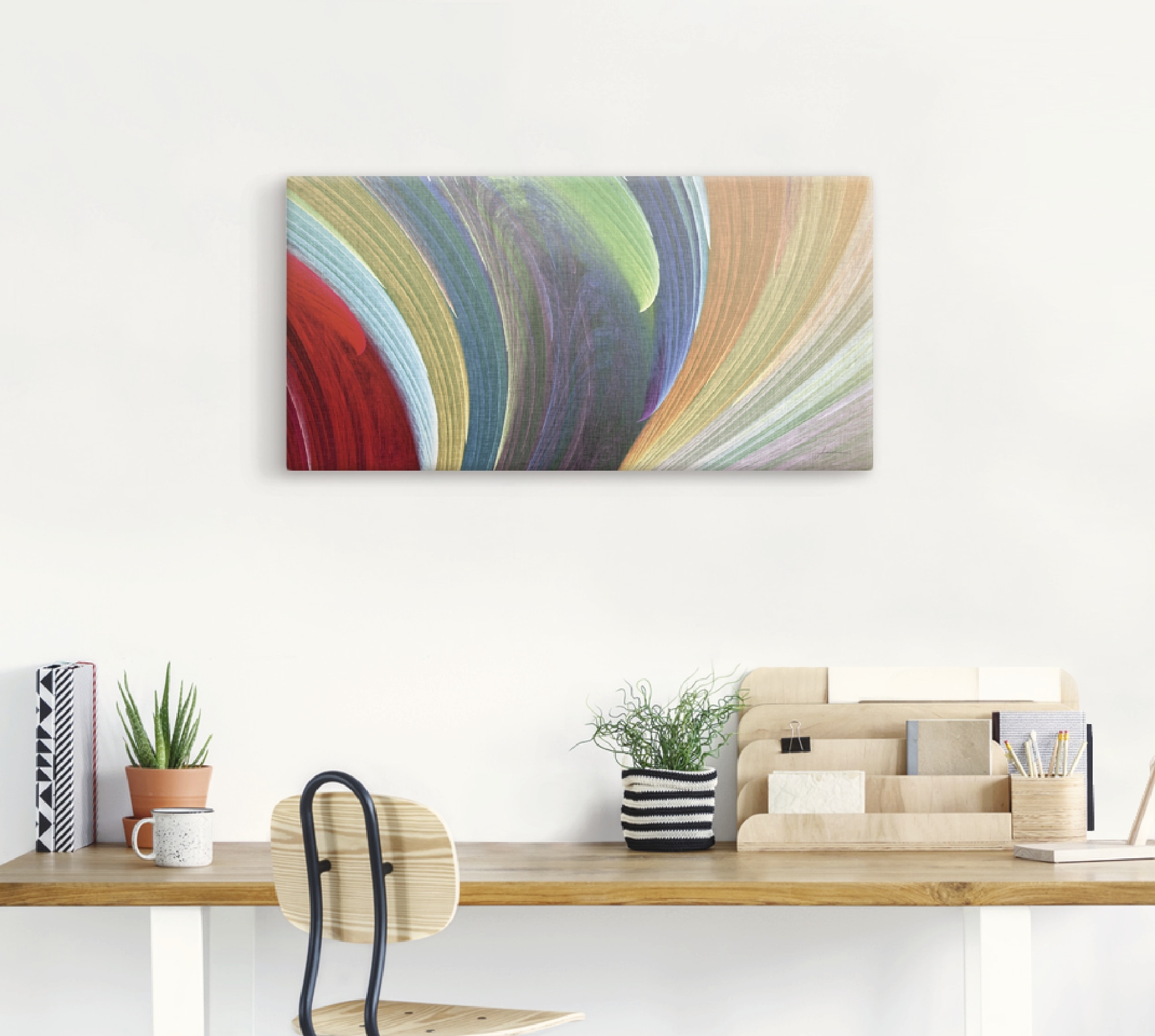 Artland Leinwandbild »Windwellen III«, Muster, (1 St.), auf Keilrahmen gespannt