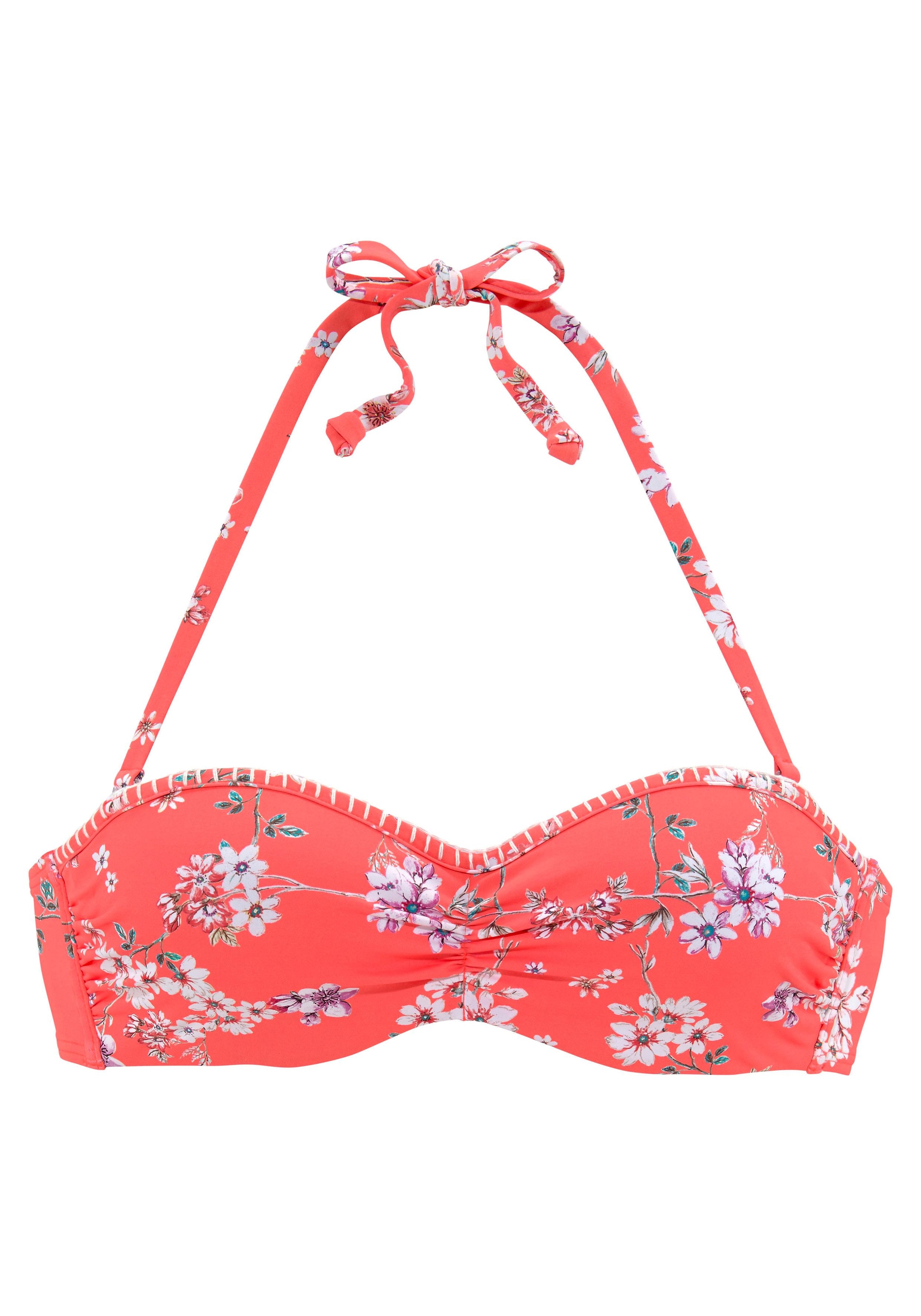 Sunseeker Bügel-Bandeau-Bikini-Top »Ditsy«, mit Häkelkante
