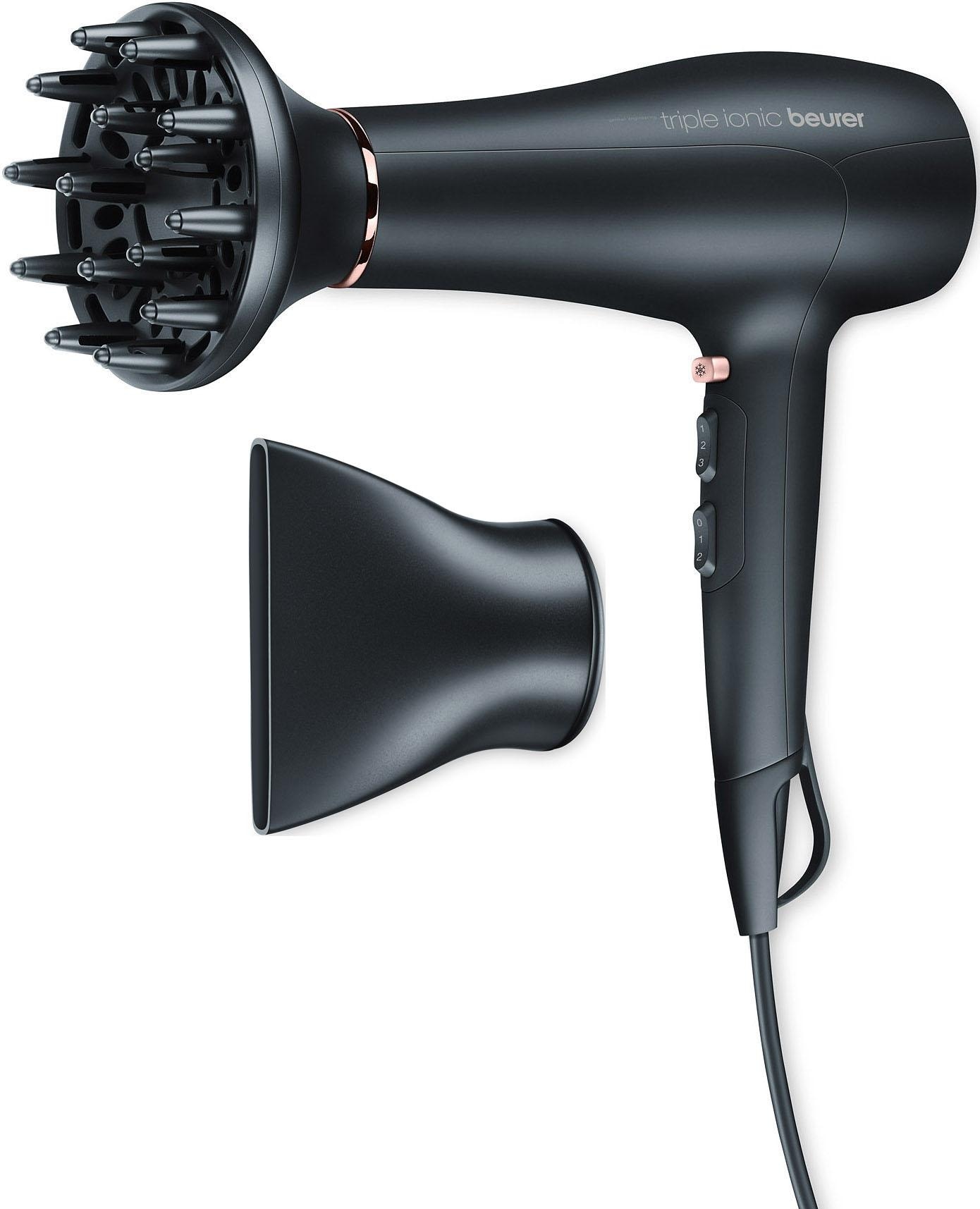Beurer Haartrockner »HC 50« 2.200 W 2 Aufsätze in rosegold