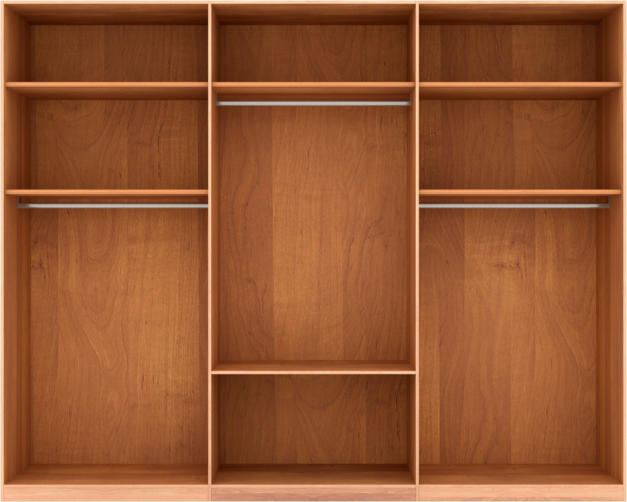 Musterring Drehtürenschrank »Sorrent, Kleiderschrank, teilmassiv Eiche«, (mit Türdämpfern, mit Schubladen, extra Böden, MADE IN GERMANY), Türen in Eiche massiv und als Parsol-Bronze-Spiegel, mit Schubkästen