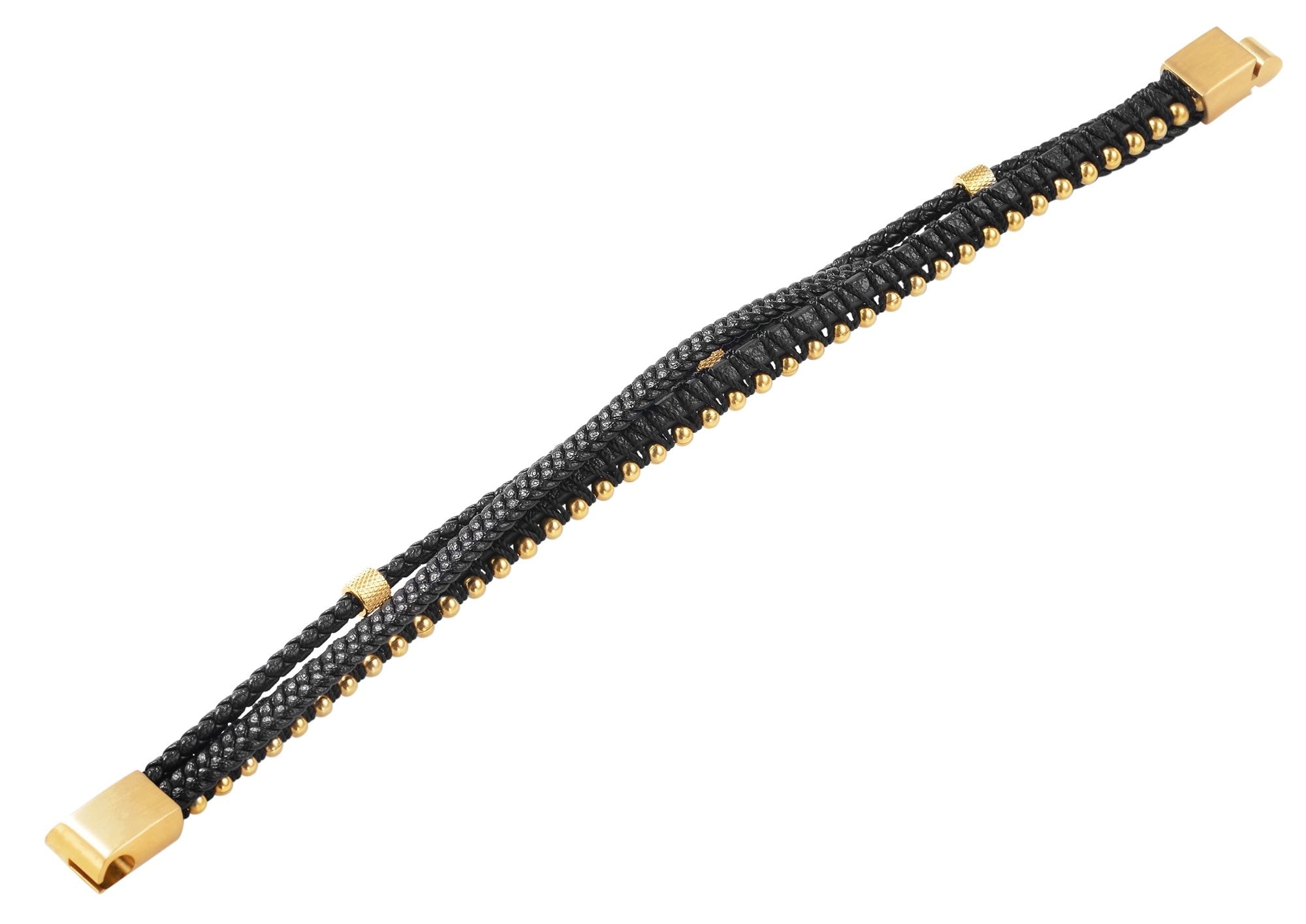 Adelia´s Lederarmband »Unisex Armband ¿ Lederarmband aus Leder 23 cm«