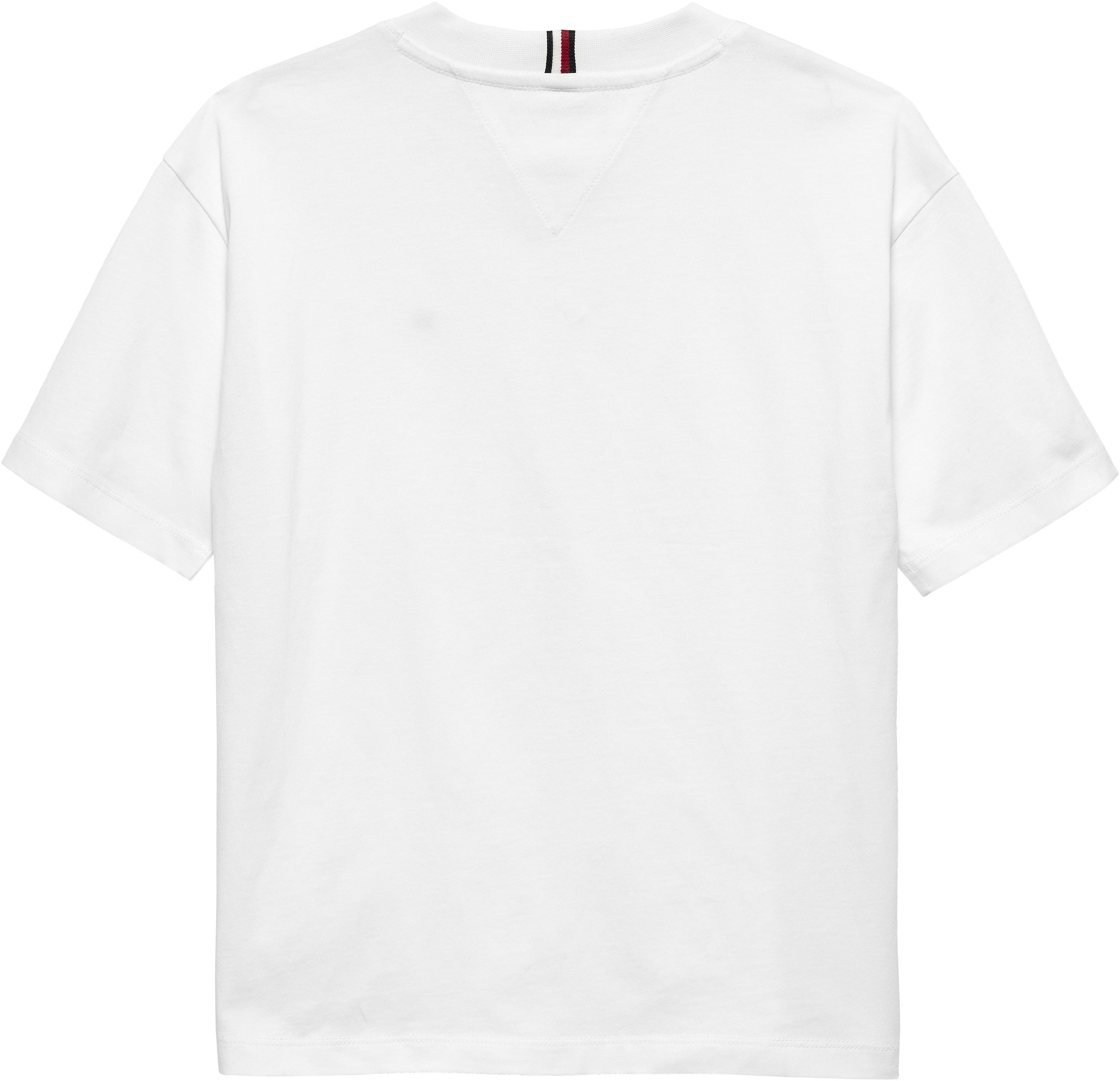 Tommy Hilfiger T-Shirt »ESSENTIAL ARCHIVE FIT TEE SS« Kinder bis 16 Jahre, Rundhals, Logostickerei