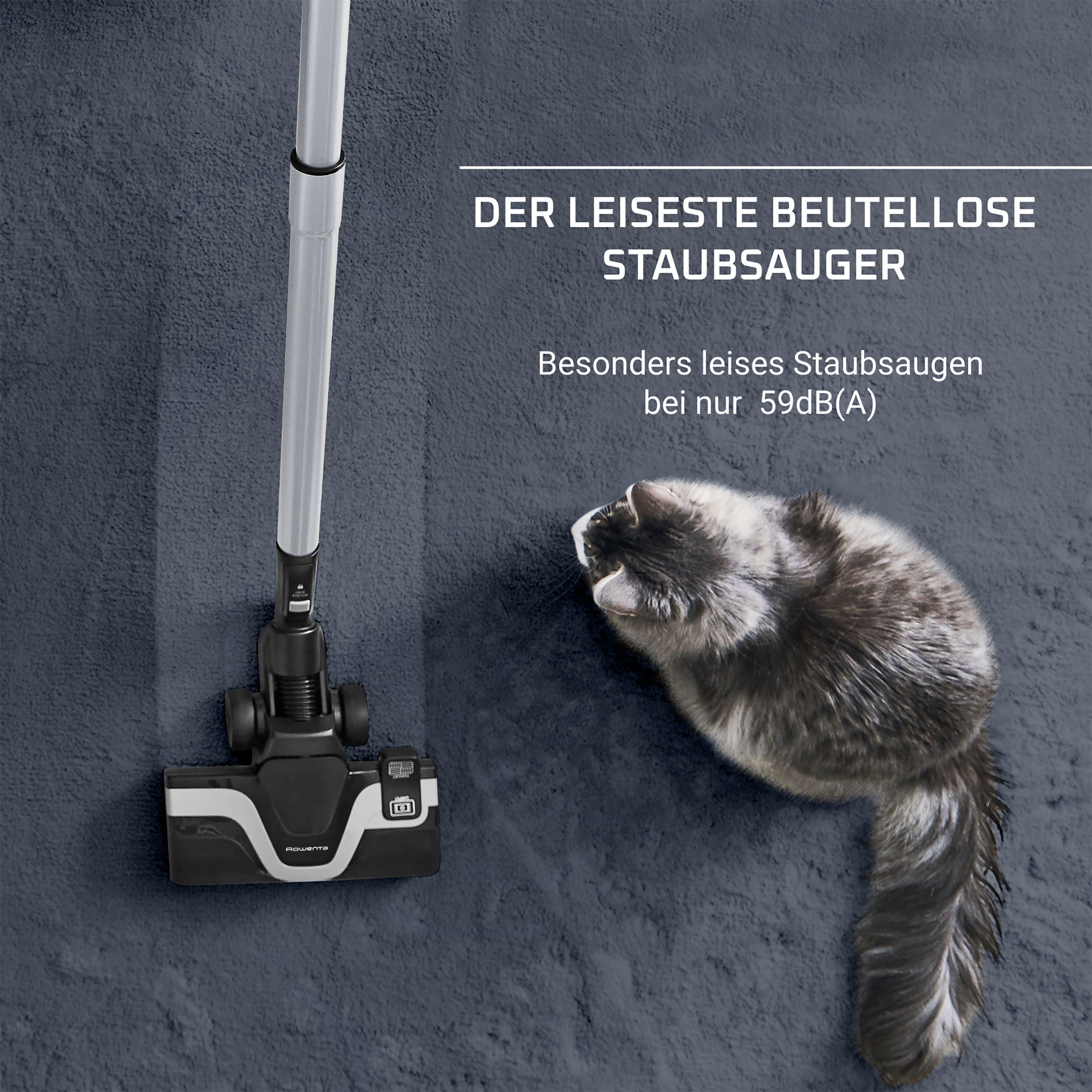 Rowenta Bodenstaubsauger »RO7935 Silence Force Cyclonic Parkett«, 500 W, beutellos, mit nur 59 dB(A), 12 m Aktionsradius, Staubbehältervolumen 2,5 Liter
