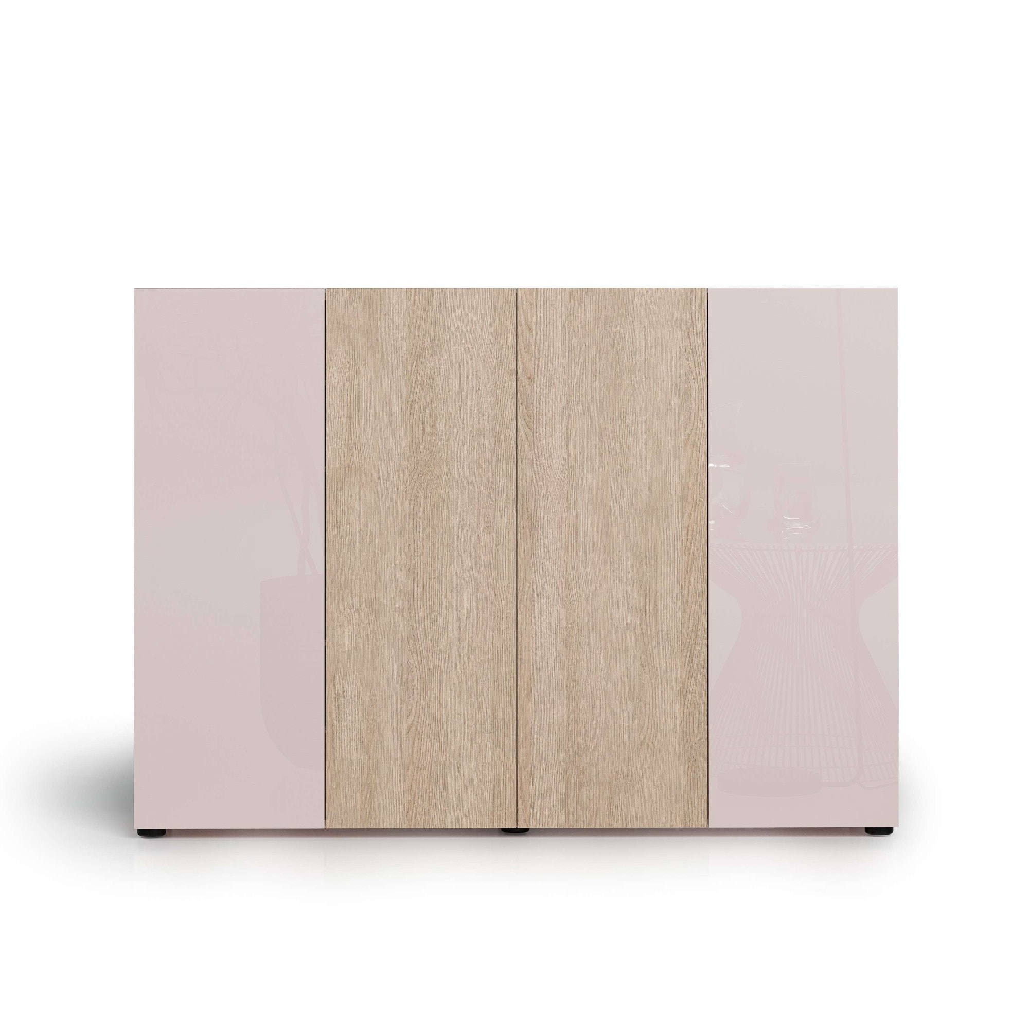 Home affaire Schuhschrank »LADY, Schuhkommode,Schuhmöbel,Schuhablage,Schuhregal« 10 Einlegeböden,12 Fächer,ca. 36 Paar Schuhe-Maße: B/T/H:160x34x115 cm