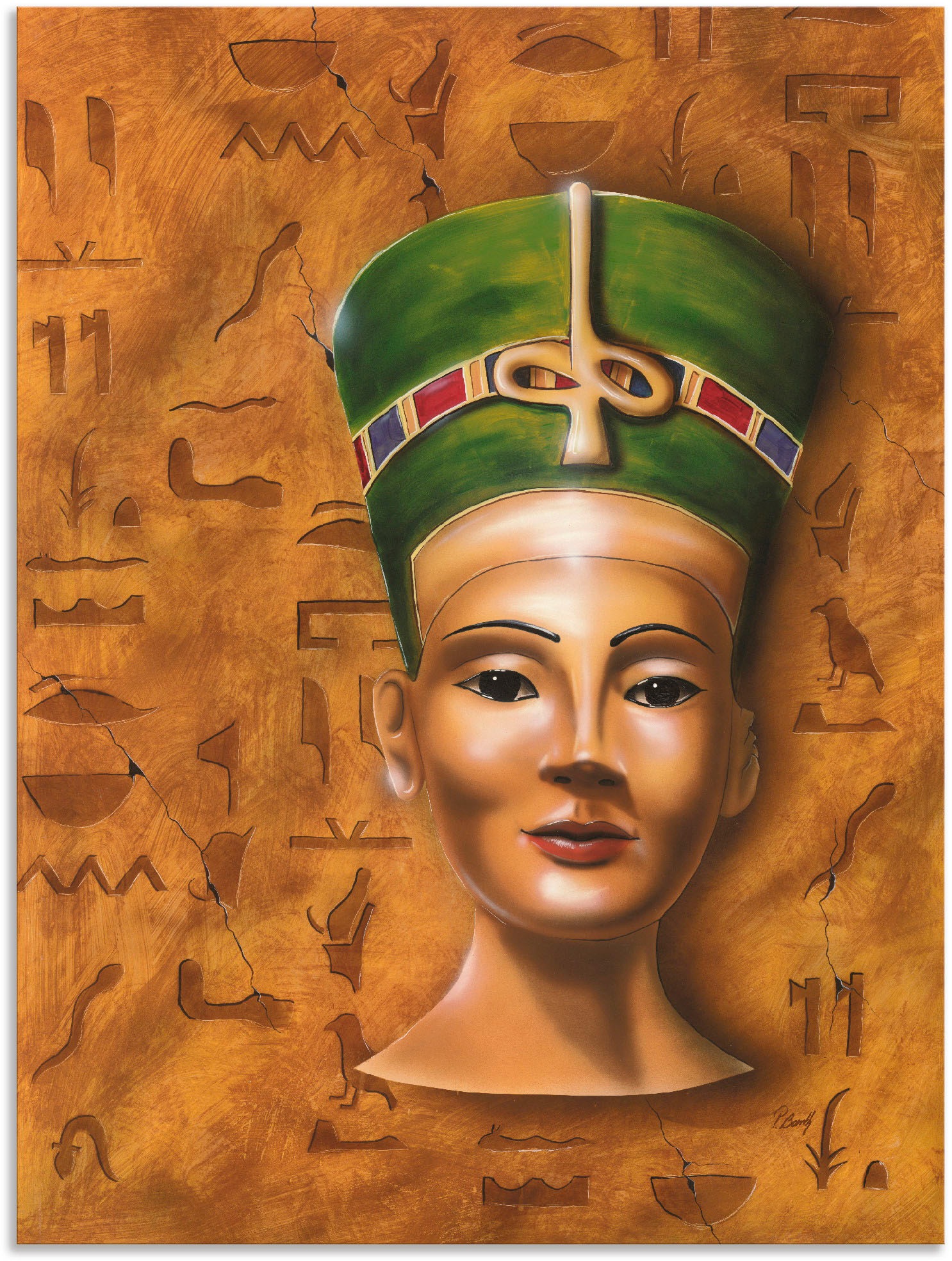 Artland Wandbild »Cleopatra«, Menschen, (1 St.), in vielen Größen & Produktarten - Alubild / Outdoorbild für den Außenbereich, Leinwandbild, Poster, Wandaufkleber / Wandtattoo auch für Badezimmer geeignet