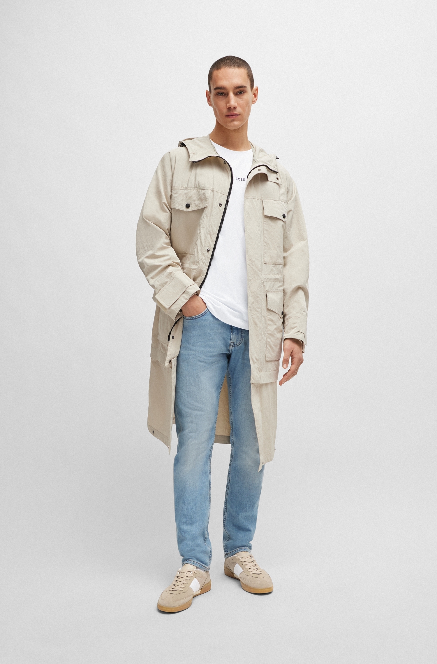 BOSS ORANGE Slim-fit-Jeans »Delaware«, mit BOSS Leder-Badge