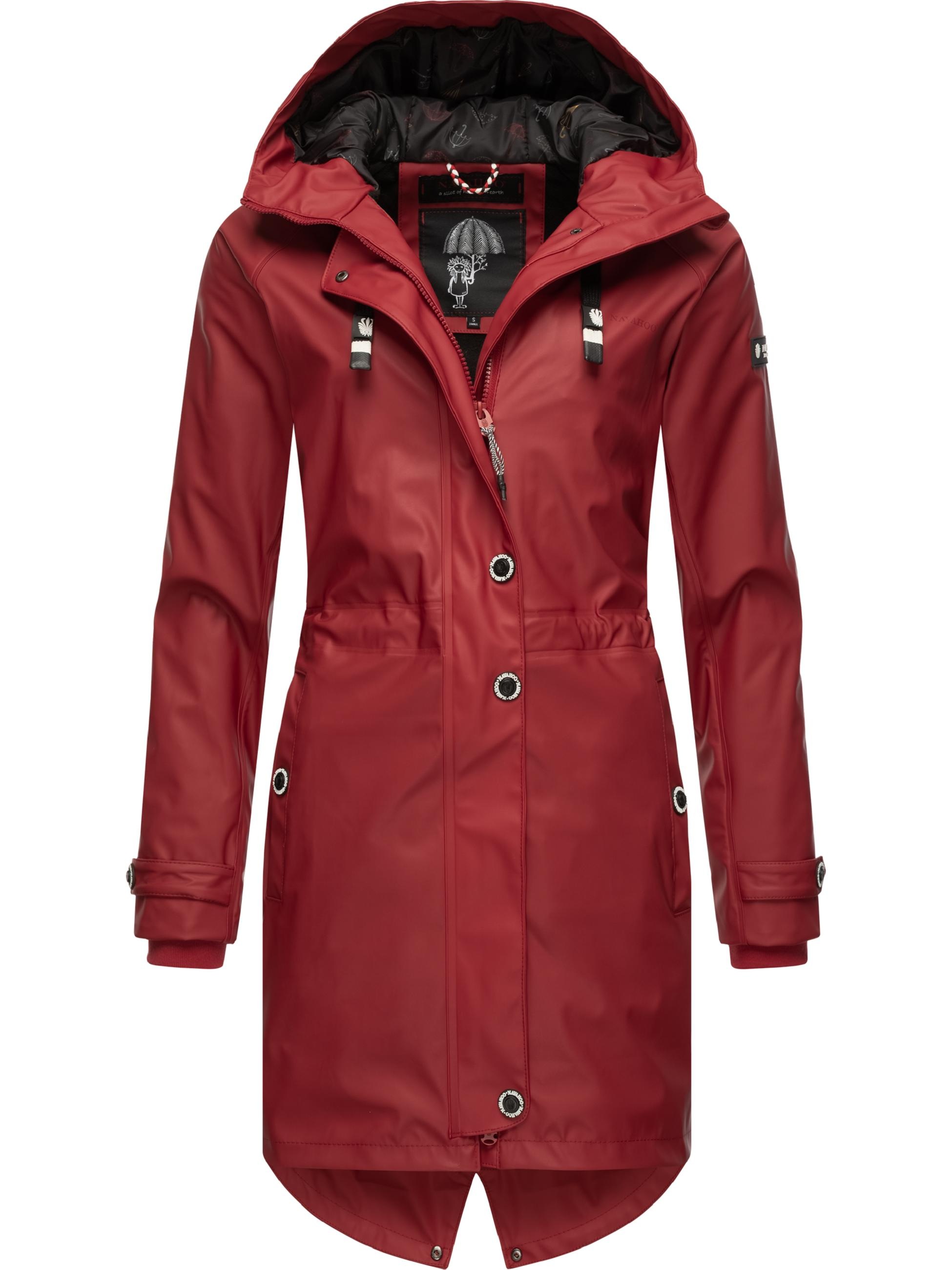 Navahoo Regenmantel »Regenjacke Rainy Flower«, modischer Damen Regenmantel mit Kapuze