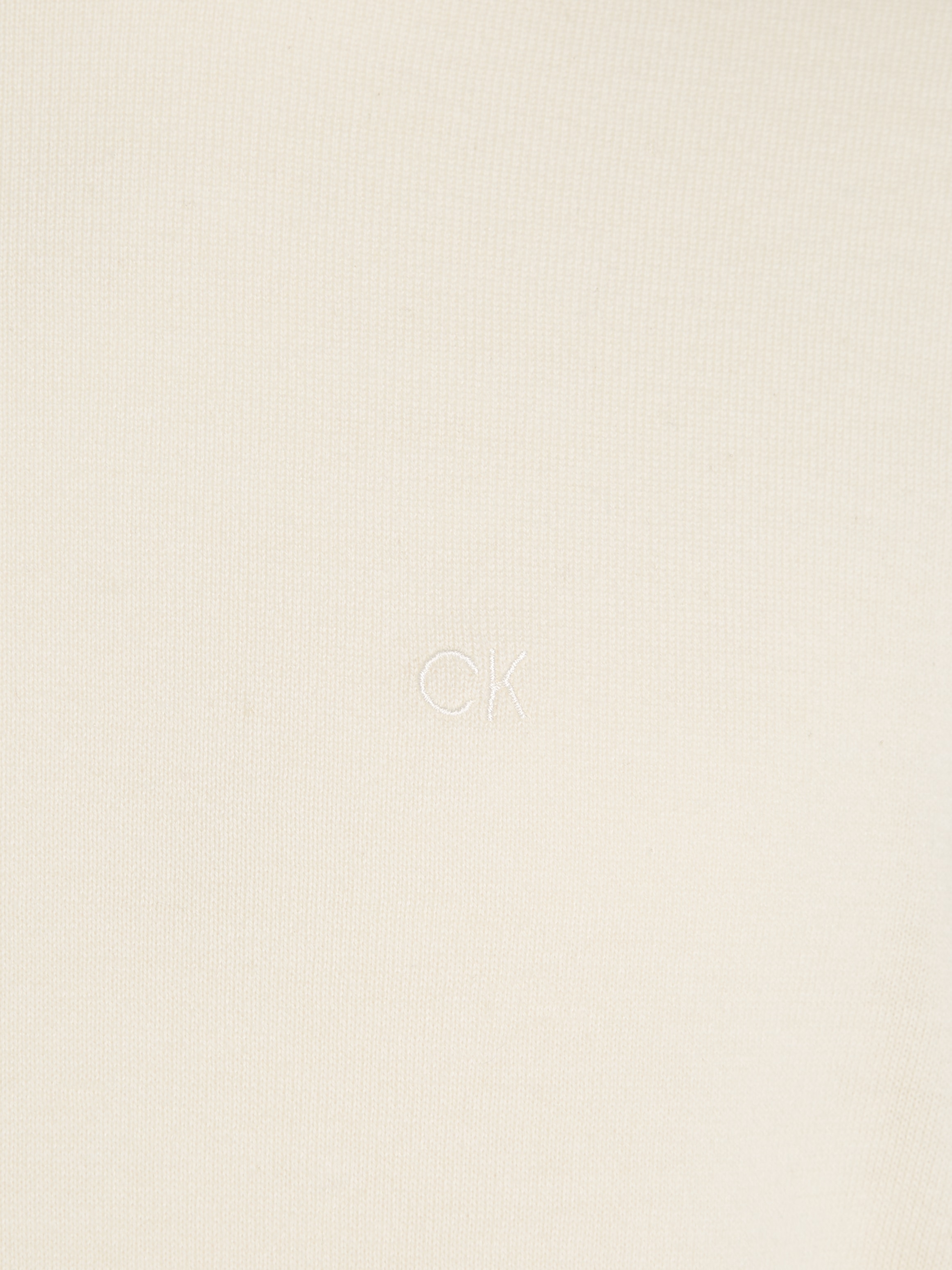 Calvin Klein Rundhalspullover »COTTON SILK BLEND CN SWEATER«, mit Logoprägung