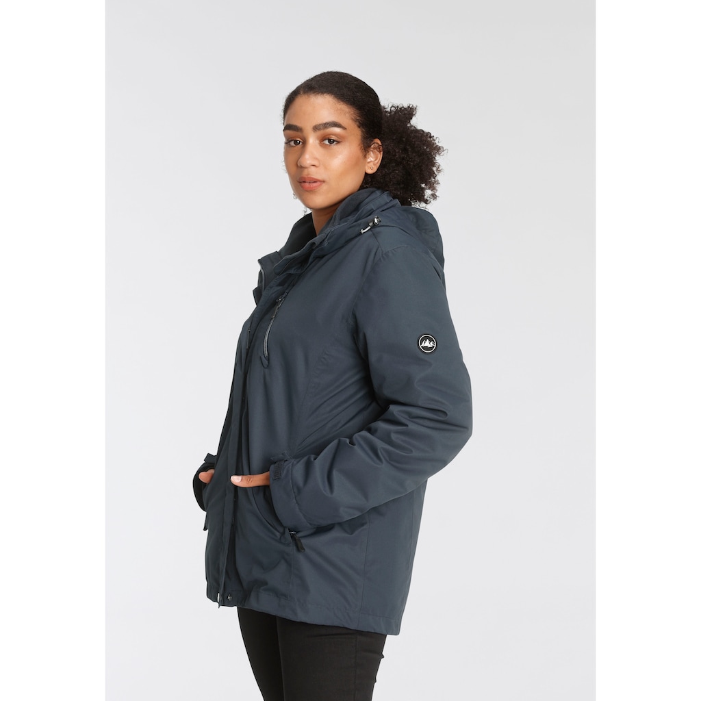 Polarino 3-in-1-Funktionsjacke, (2 St.), mit Kapuze