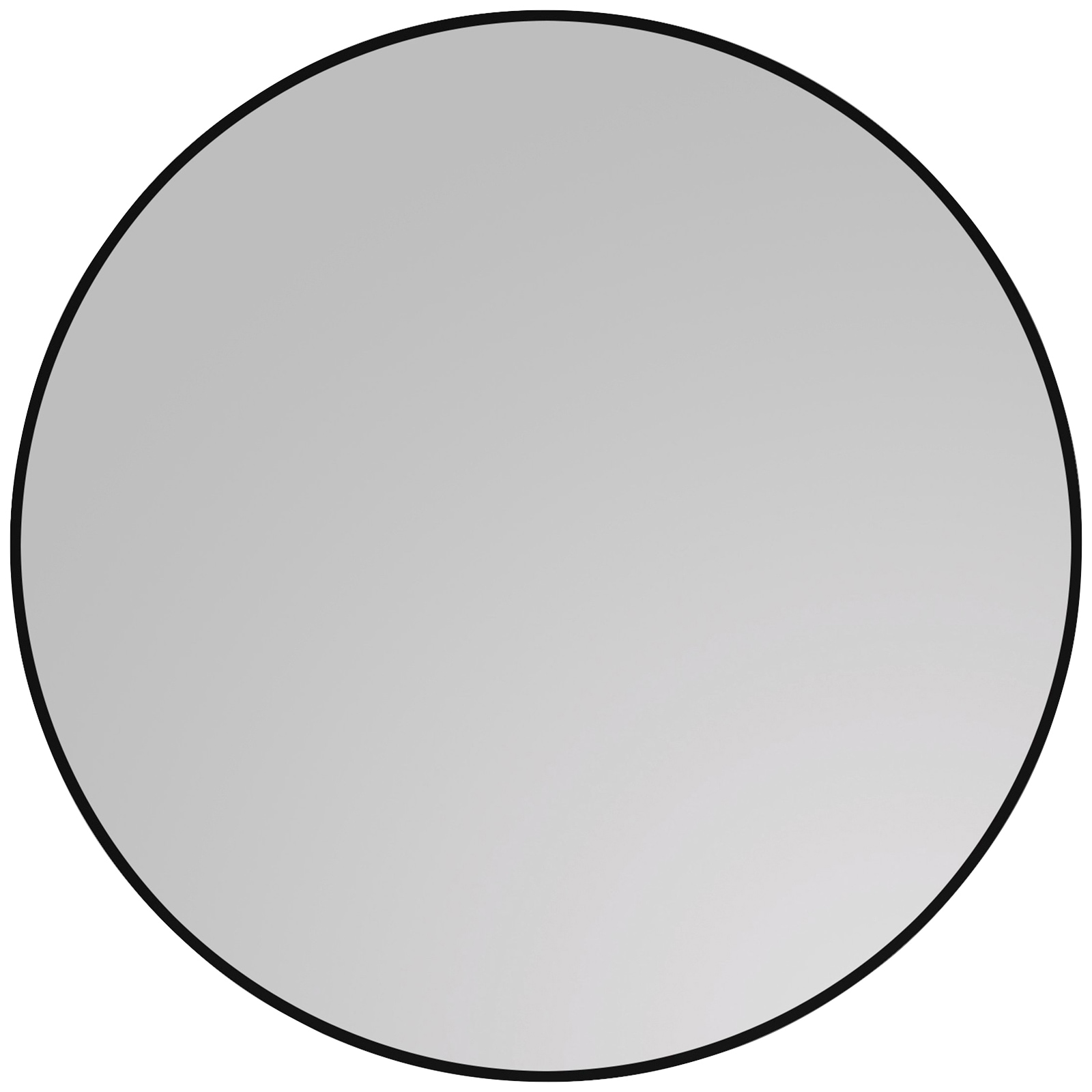 Badspiegel »Black Circle«, (Komplett-Set), Durchmesser: 60 cm