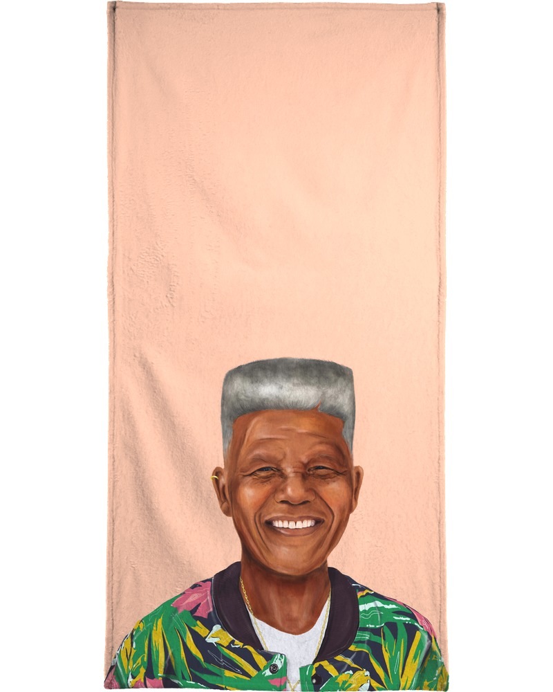 Juniqe Strandtuch »Mandela«, Weiche Frottee-Veloursqualität