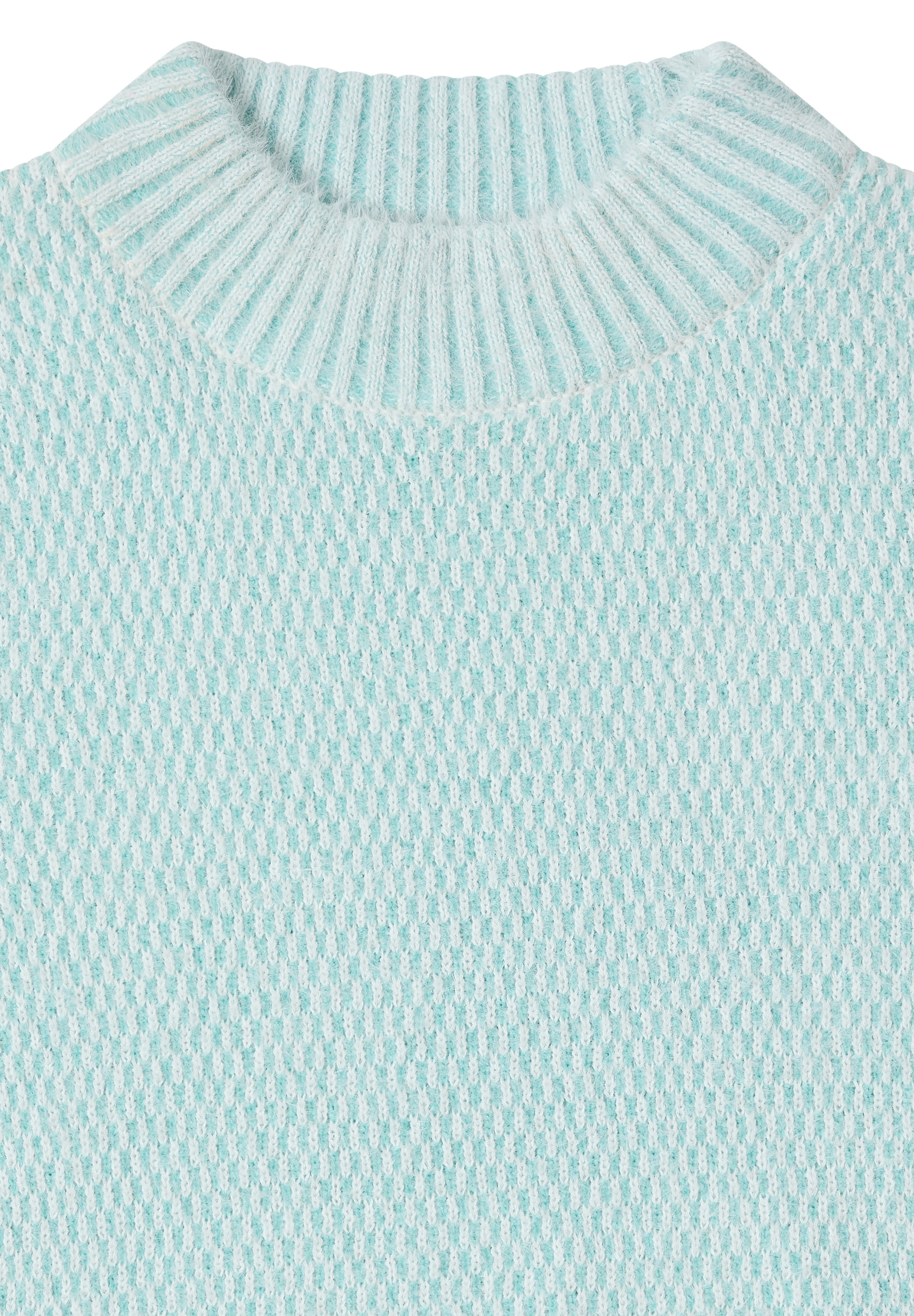 Cecil Stehkragenpullover Stehkragen und feines Strukturmuster