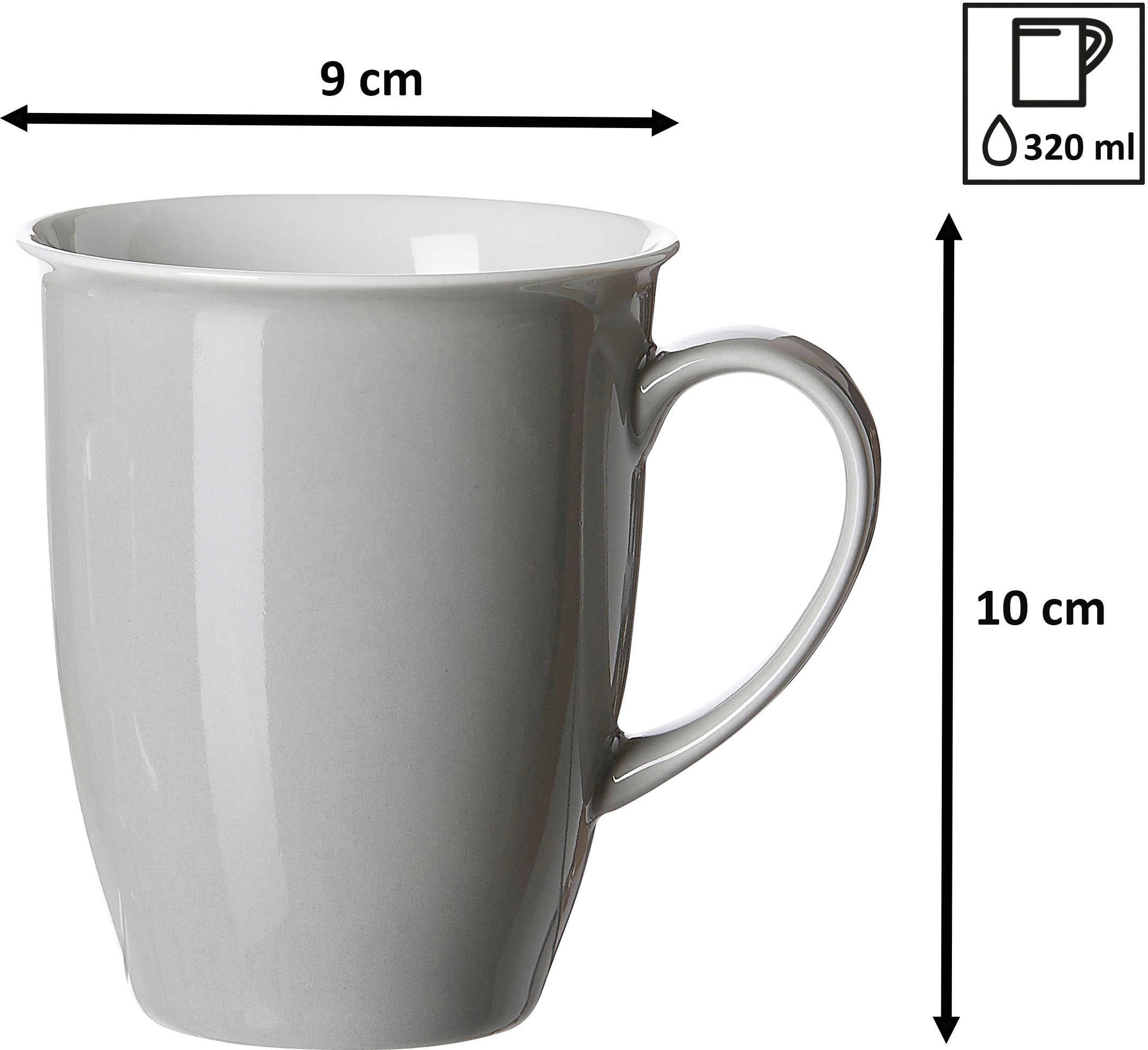 Ritzenhoff & Breker Becher »Doppio«, (Set, 4 tlg.), 4-teilig