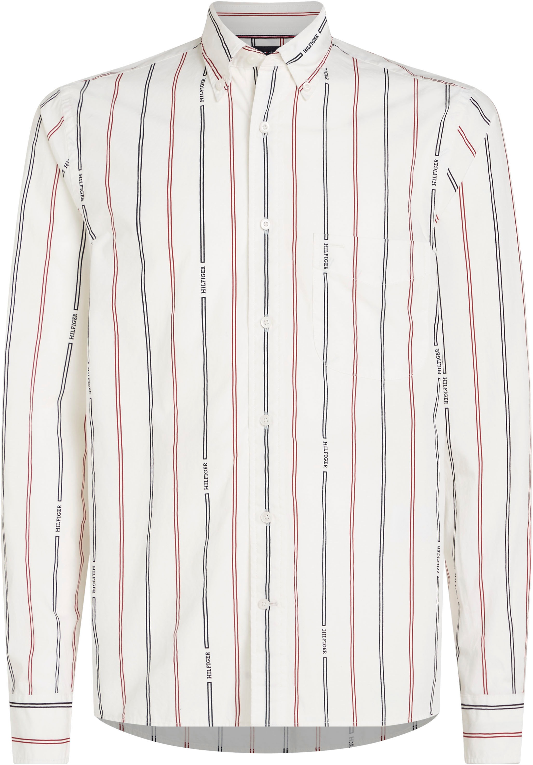 Tommy Hilfiger Langarmhemd »HILFIGER DOUBLE STP RF SHIRT«