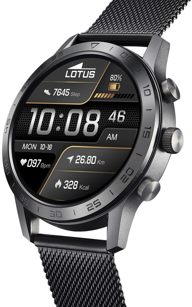 Lotus Smartwatch »50048/1«, Armbanduhr, Herrenuhr, Edelstahlarmband, Schrittzähler, Geschenkidee