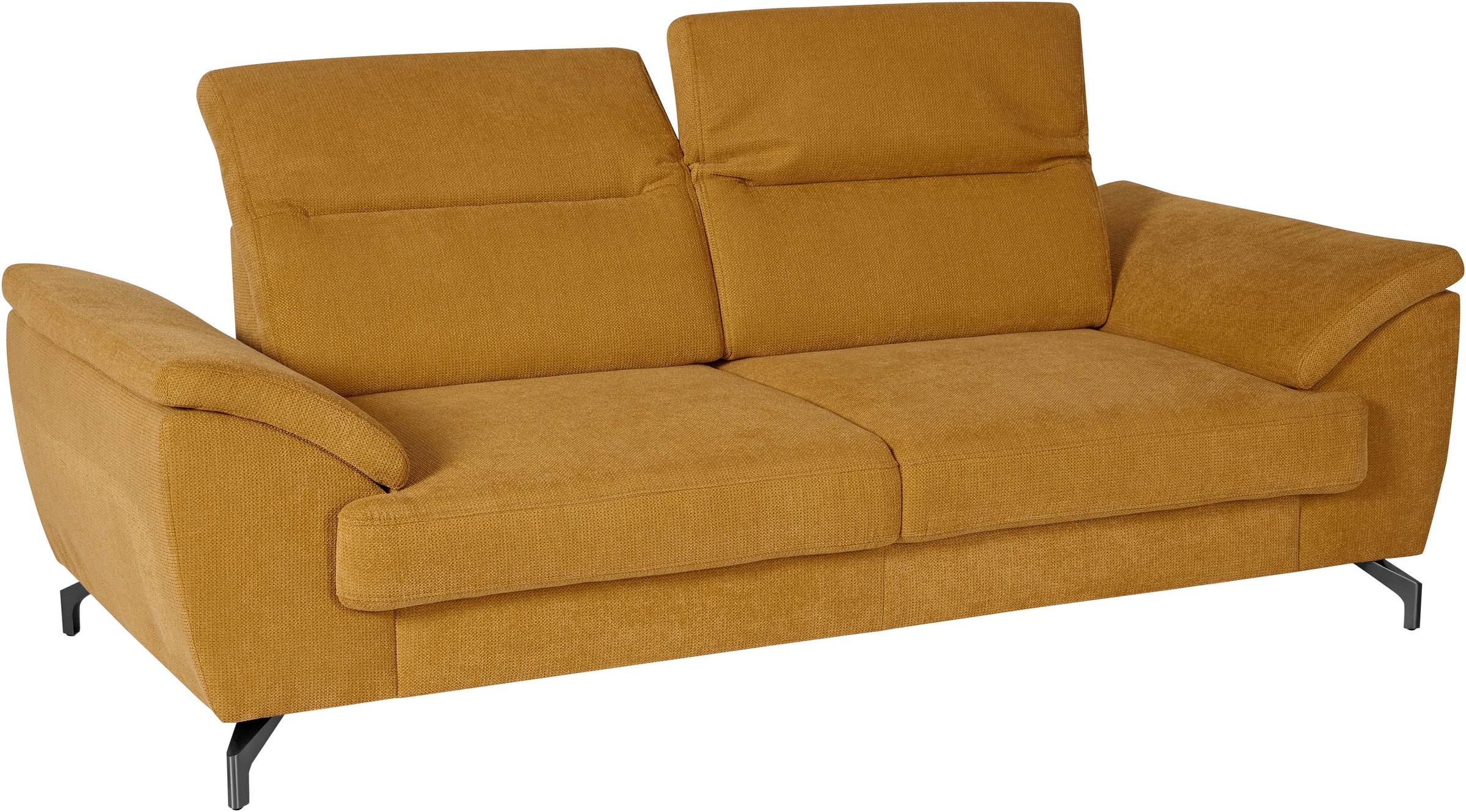 sit&more 2,5-Sitzer »Percy«, 12 cm Fußhöhe, Sitztiefenverstellung, wahlweise Kopfteilverstellung