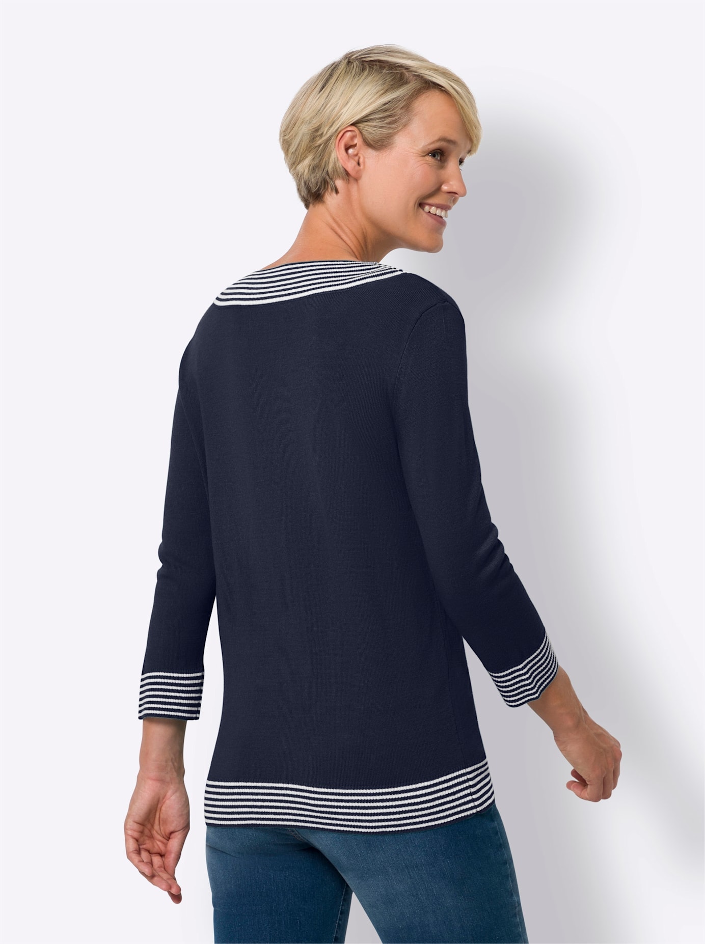 Classic Basics 3/4 Arm-Pullover »V-Pullover«