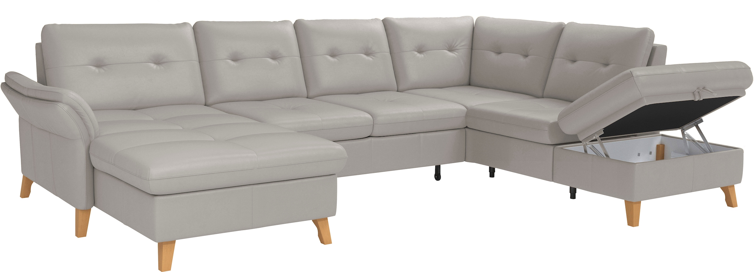sit&more Wohnlandschaft »Göteborg«, inkl. Sitztiefenverstellung, wahlweise mit Bettfunktion & Bettkasten