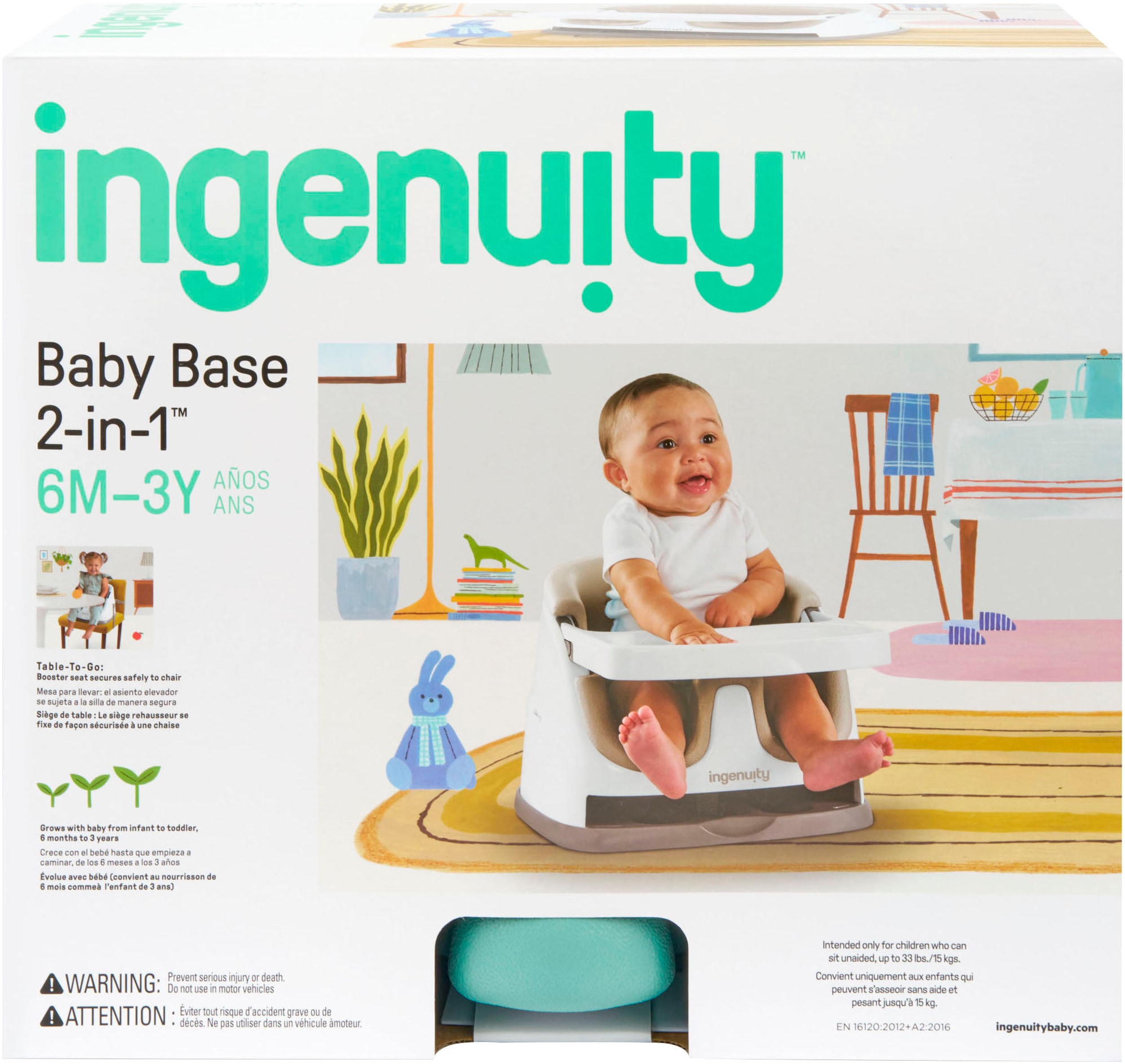 ingenuity Tischsitz »Baby Base 2-in-1™ Seat – Mist™«