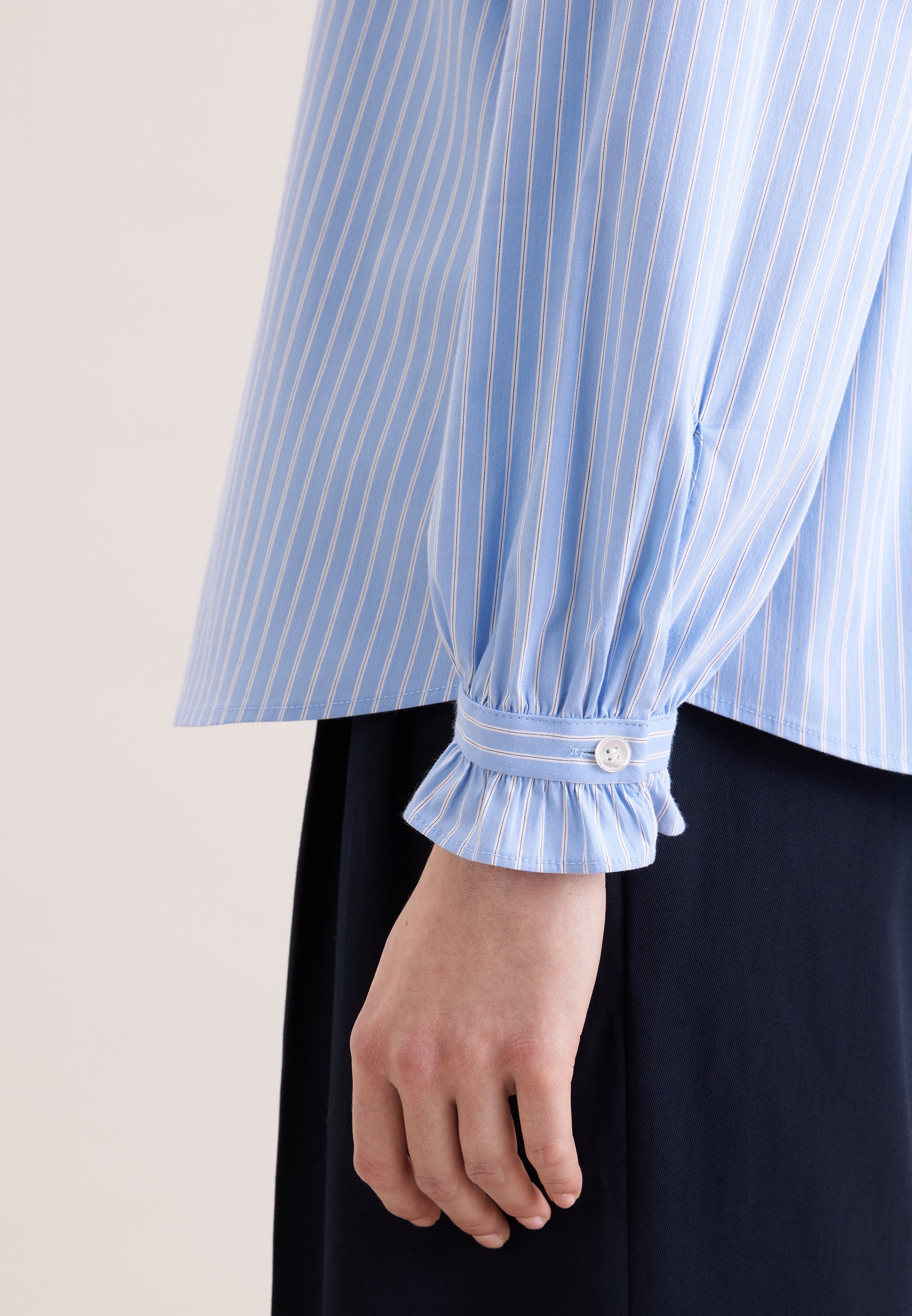 seidensticker Rüschenbluse 1/1 Gestreift